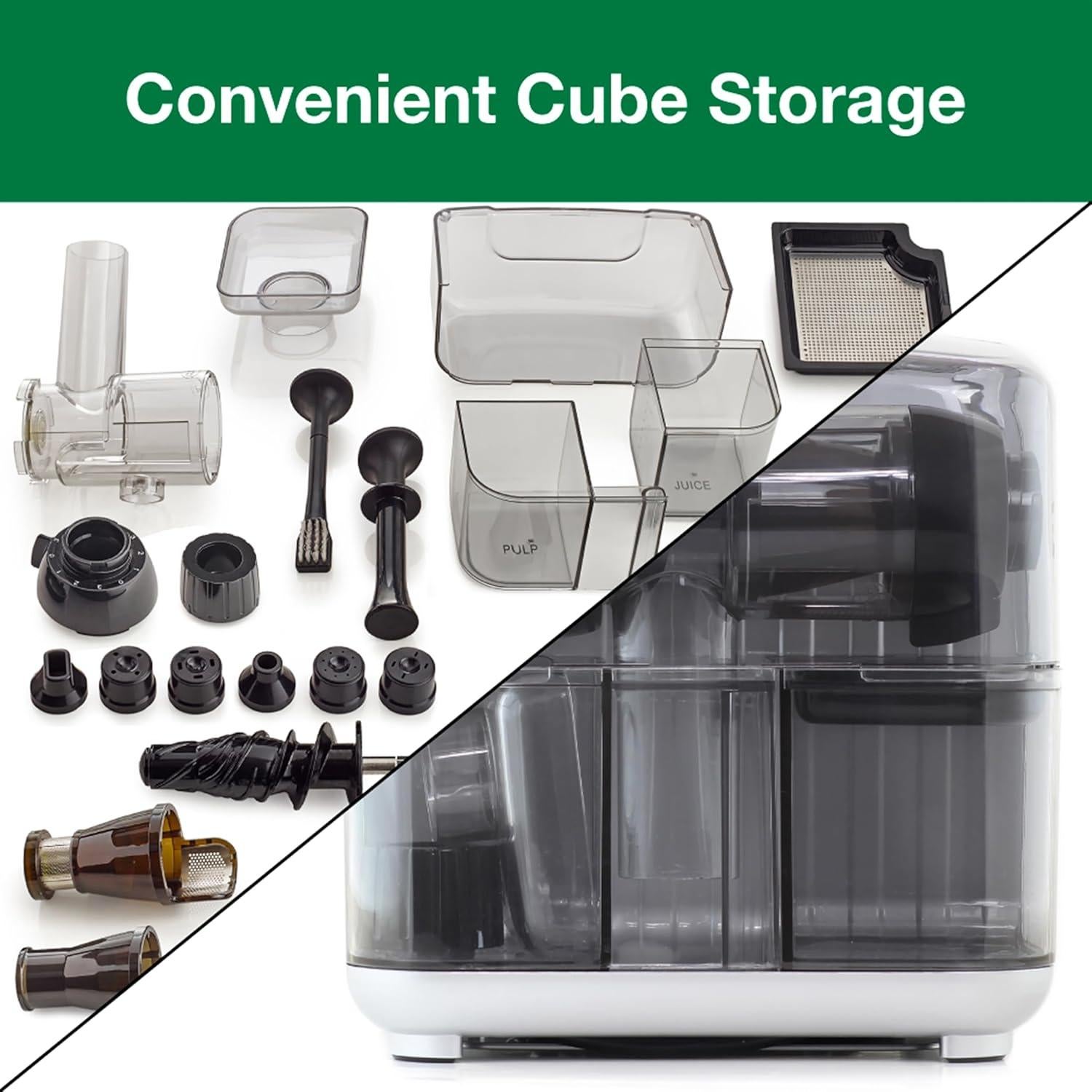 Extractor de Jugo Omega Cold Press 365 200W Plata 8 en 1