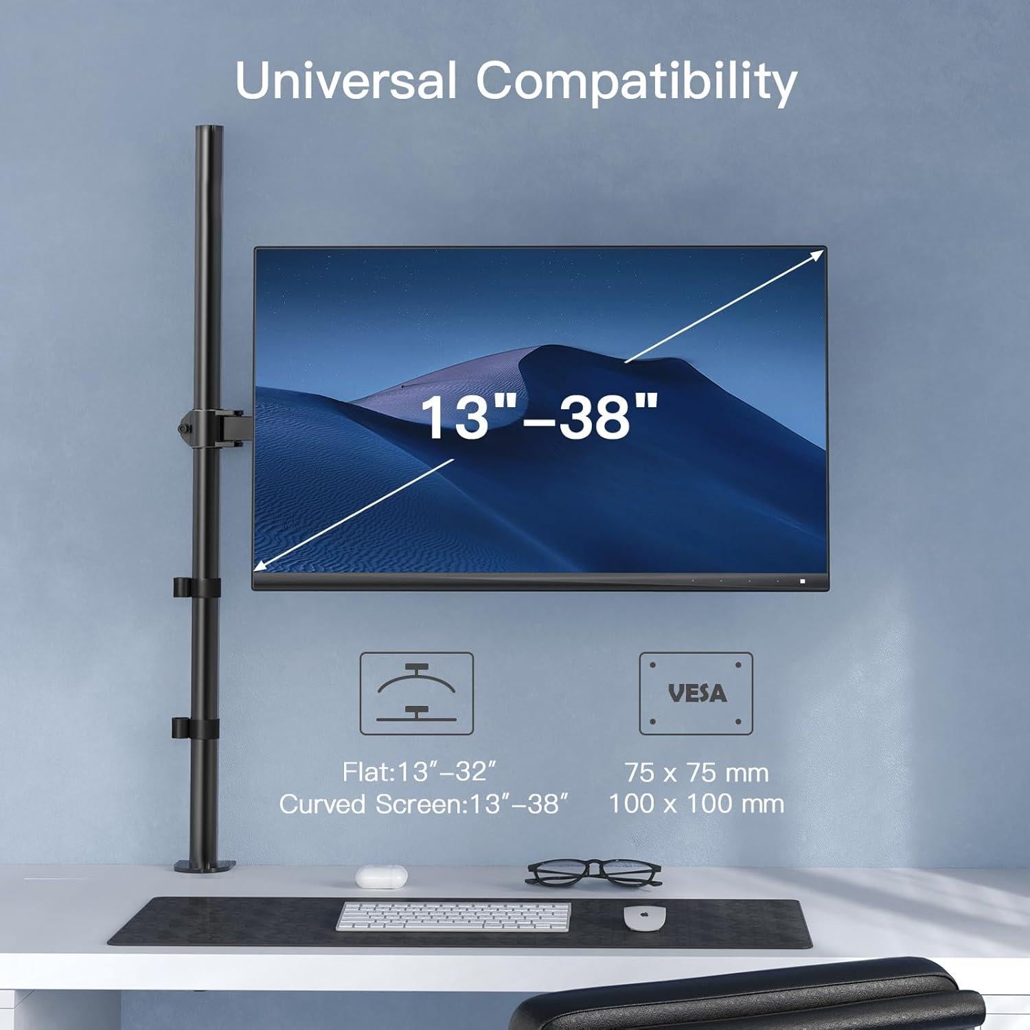 Soporte de Monitor HUANUO Ajustable 99 cm para 13-38"