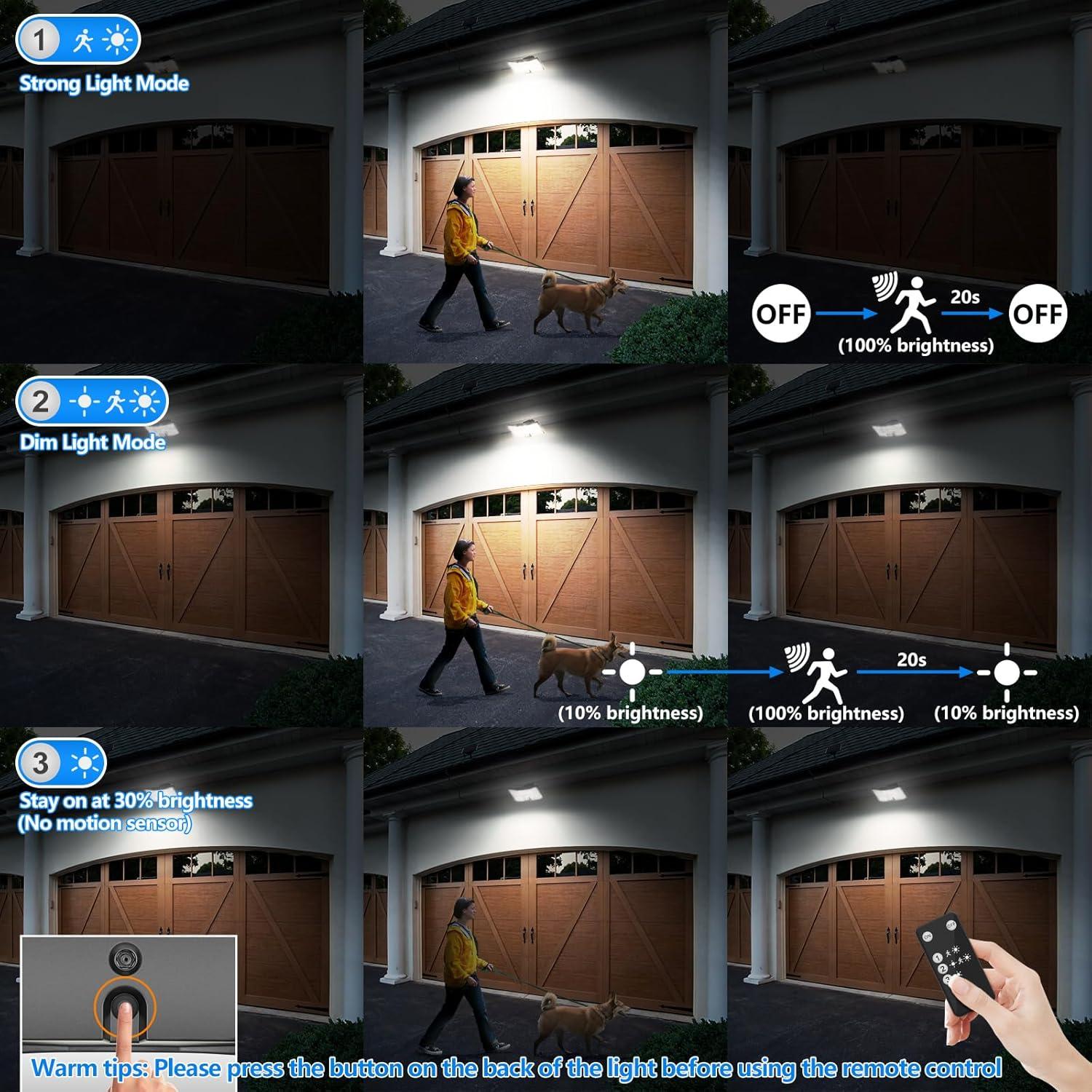 Luces Solares TOBUSA 292 LED con Sensor de Movimiento IP65