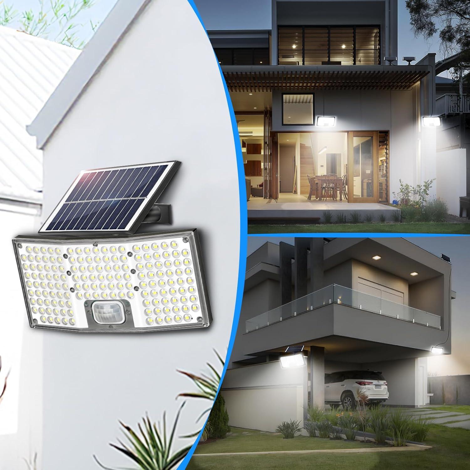 Luces Solares TOBUSA 292 LED con Sensor de Movimiento IP65