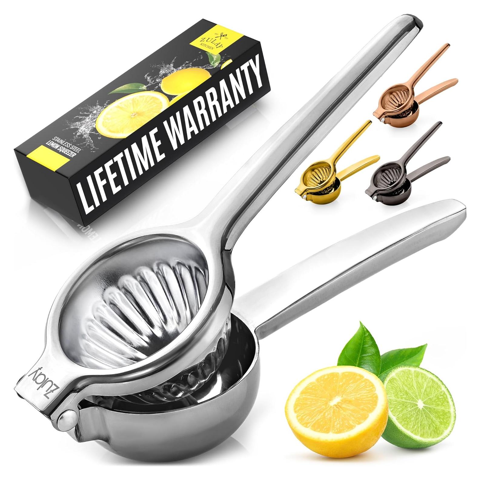 Exprimidor de Limón Manual Zulay Kitchen Acero Inoxidable 0.5L