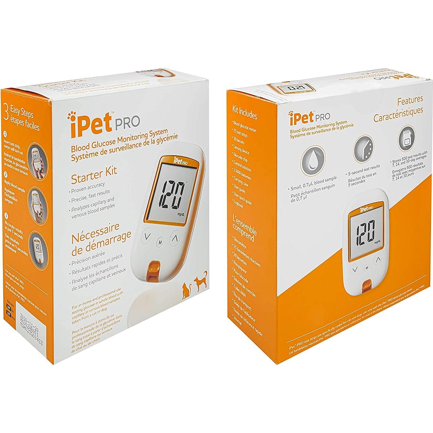Kit de Monitoreo de Glucosa iPet PRO para Perros y Gatos