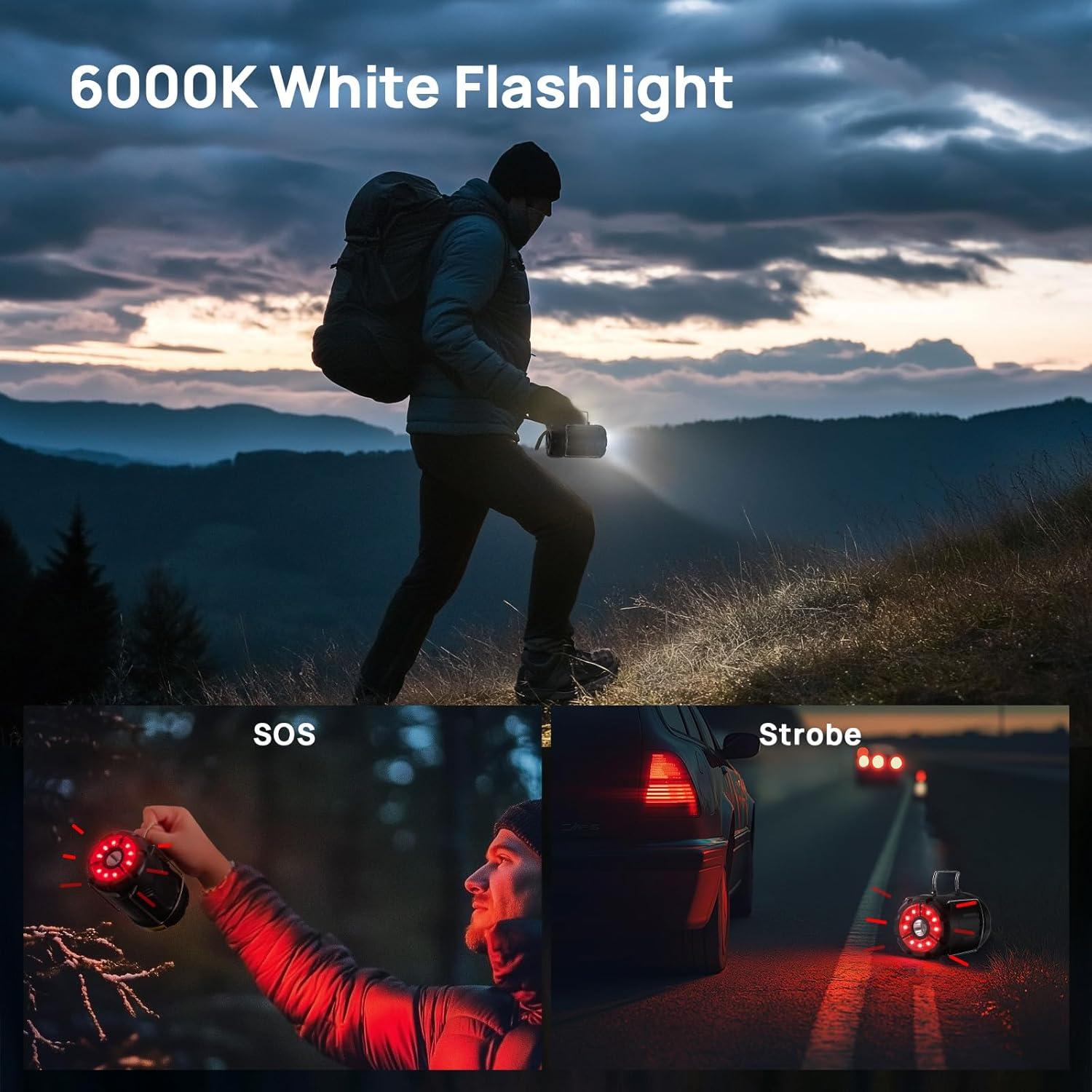 Paquete de 4 Linternas LED Plegables Consciot 300 Lúmenes