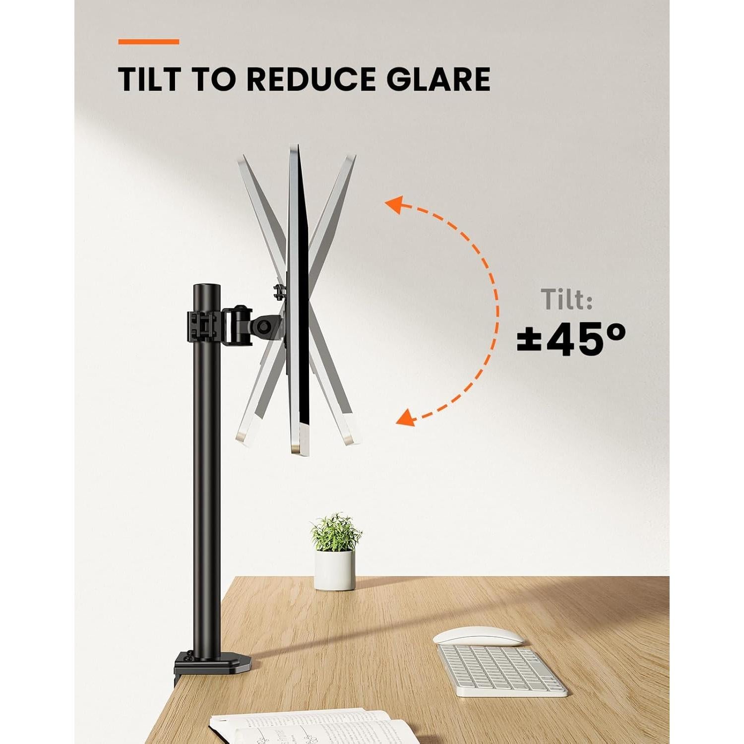 Soporte de Monitor Ergear EGCM12 Ajustable 13-32" Negro