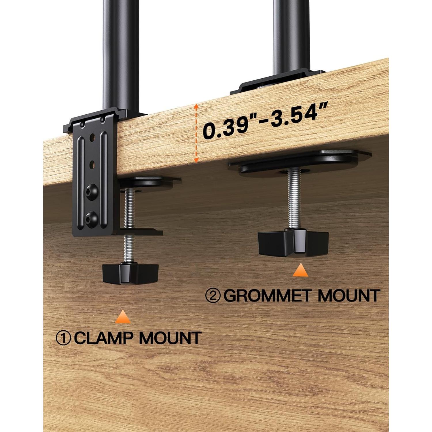 Soporte de Monitor Ergear EGCM12 Ajustable 13-32" Negro