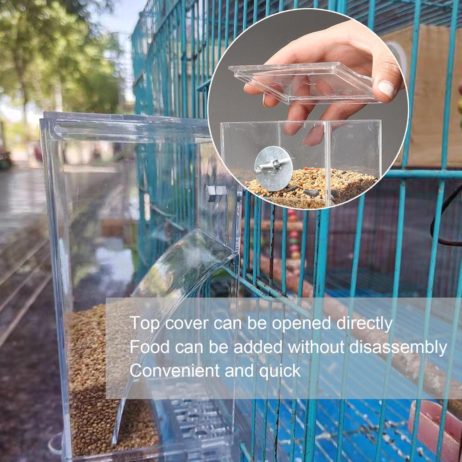 Juego de comedero y dispensador de agua para aves Paxlkuao