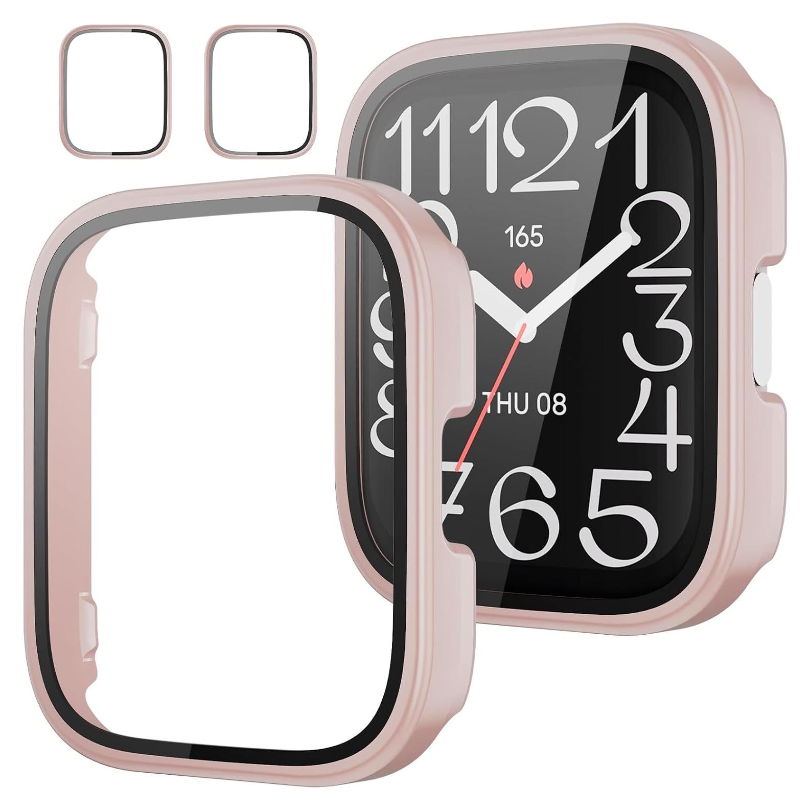 Funda Protectora para Reloj Amazfit Bip 5 Unity Rosa 2-Pack
