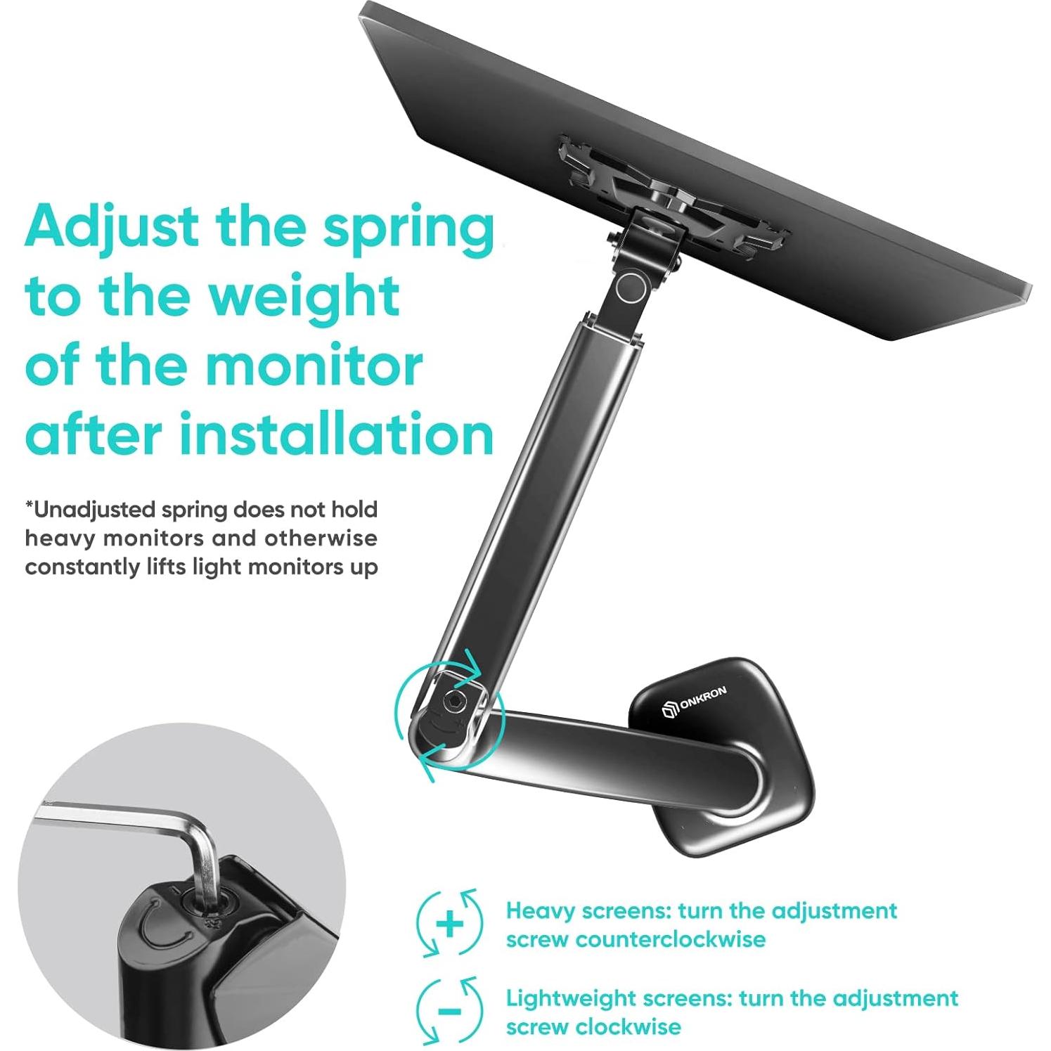 Soporte de Monitor ONKRON G50-B para Pantallas 13-32" Negro