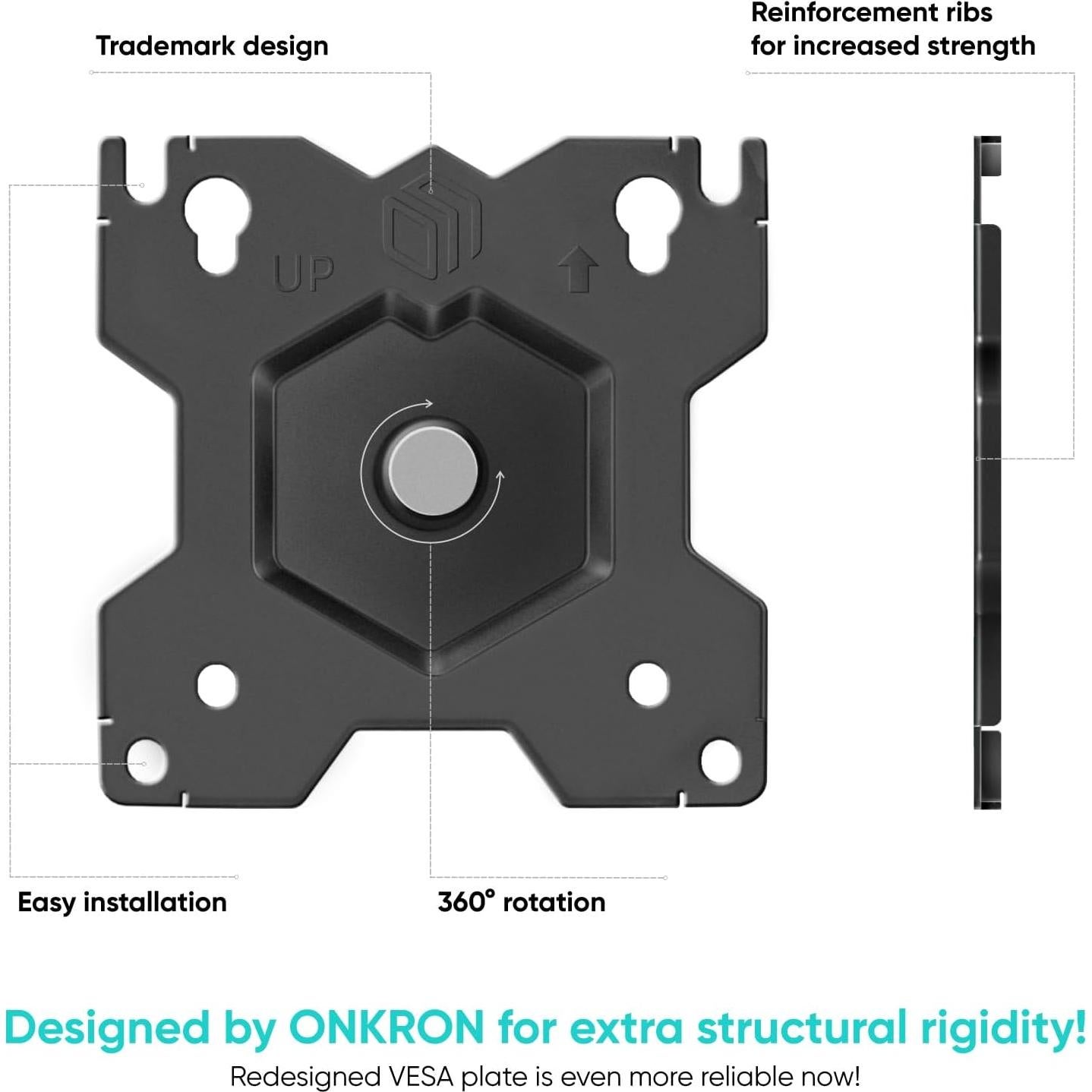 Soporte de Monitor ONKRON G50-B para Pantallas 13-32" Negro