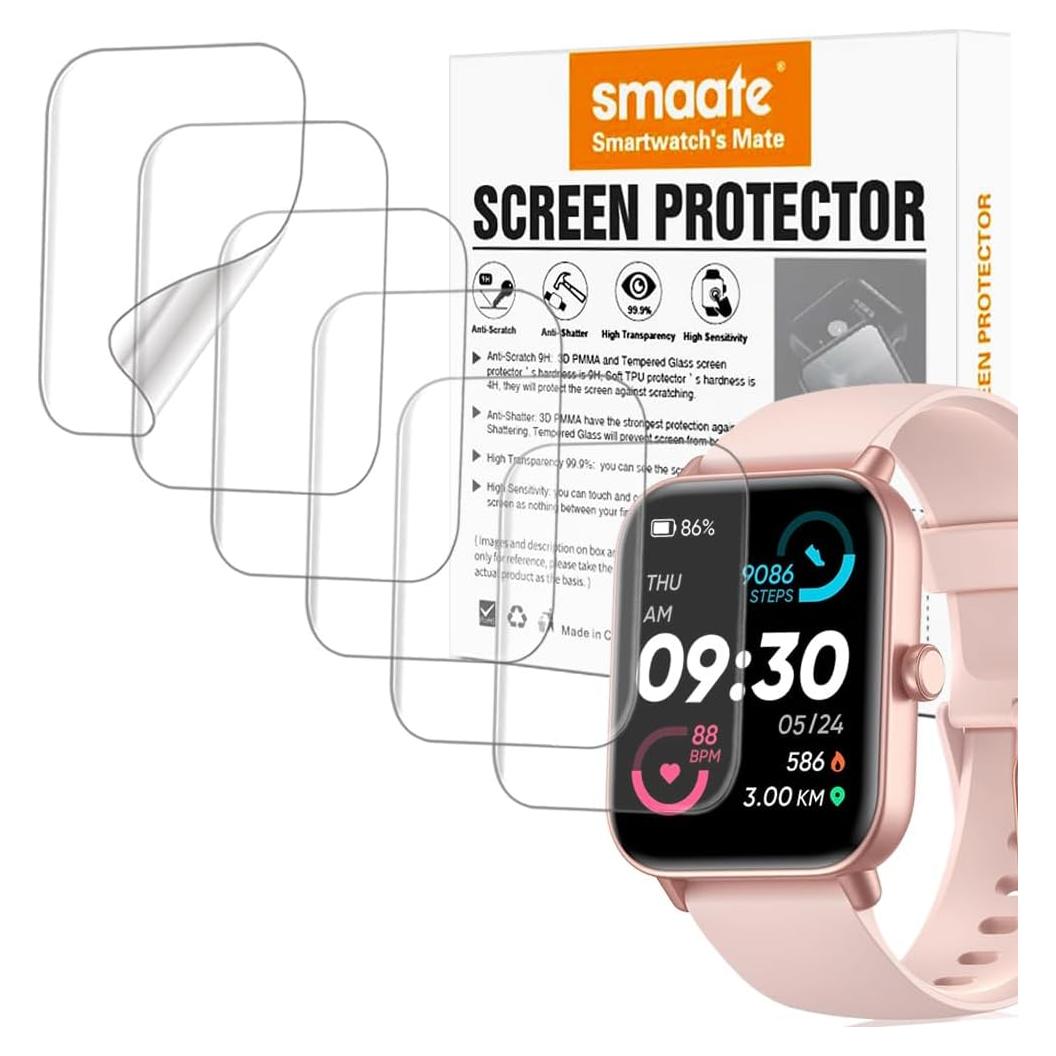Protector de Pantalla TPU para Reloj IDW19 4.32x3.66cm