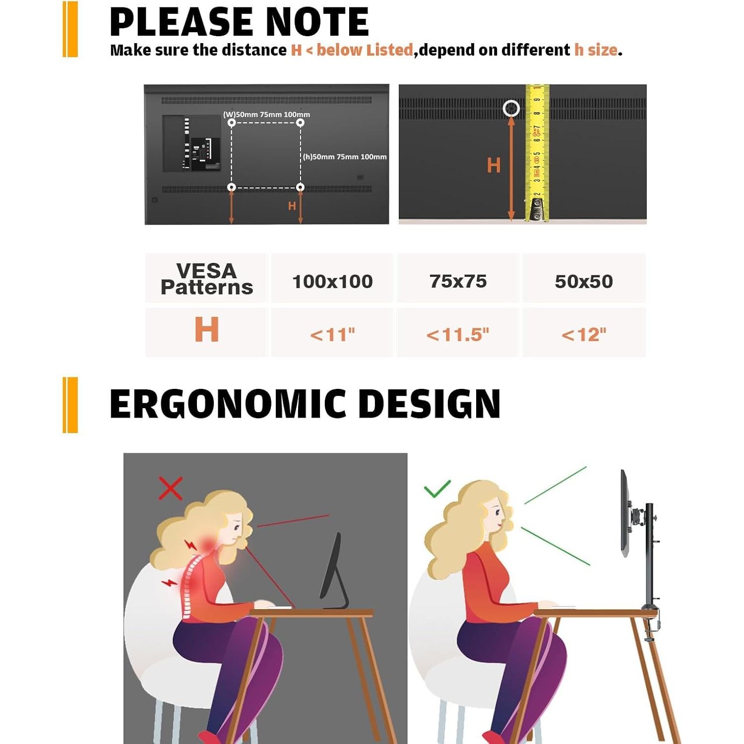 Soporte de Brazo para Monitor HEMUDU HD04B-001 13-32" Ajustable