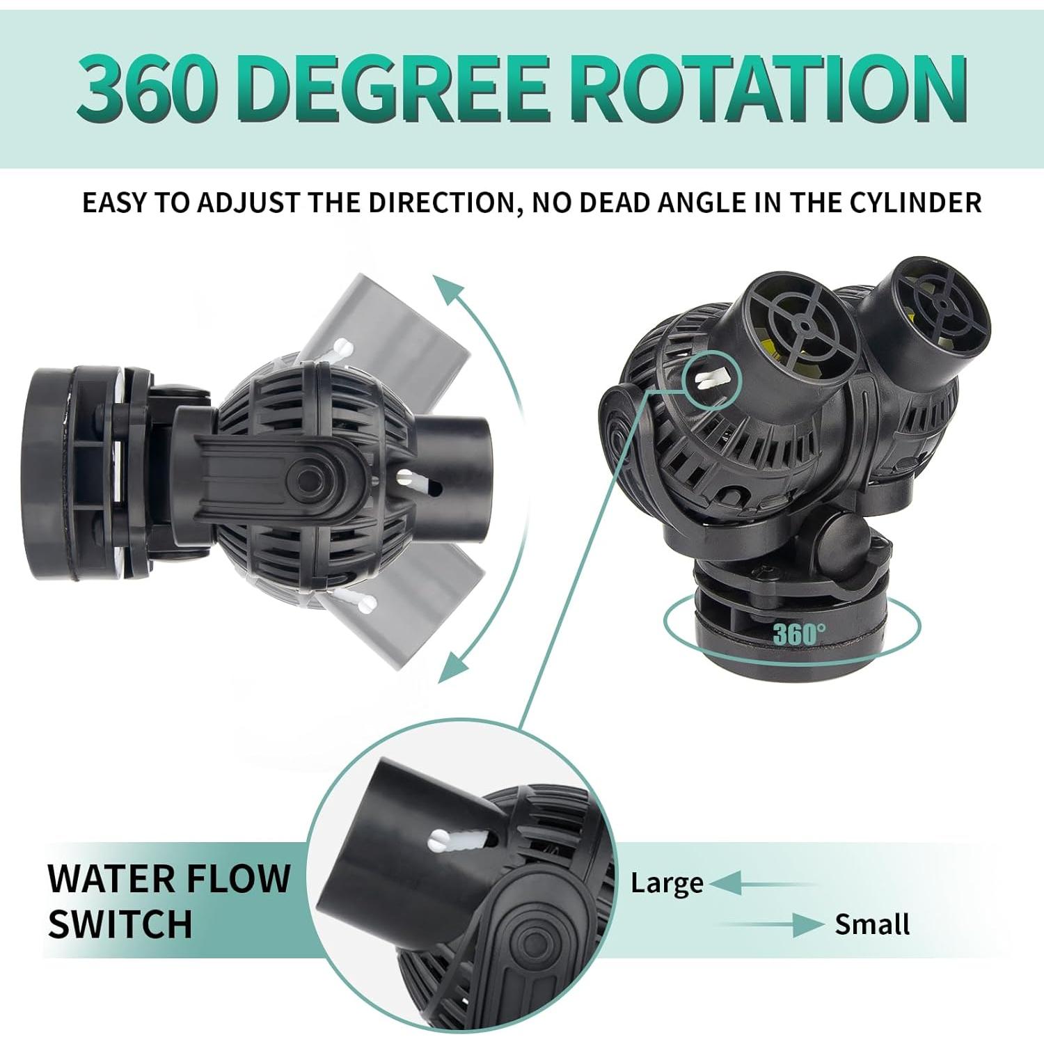 Bomba de Circulación FREESEA 100,73 L/min Sumergible Negra
