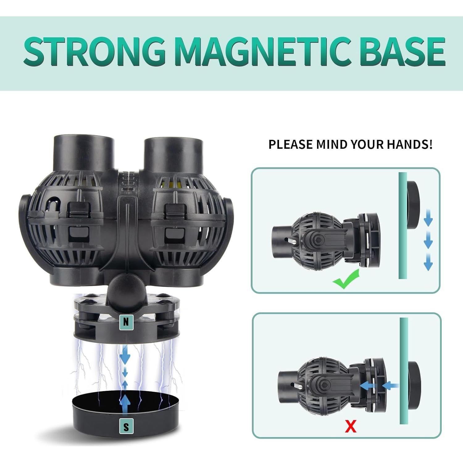 Bomba de Circulación FREESEA 100,73 L/min Sumergible Negra