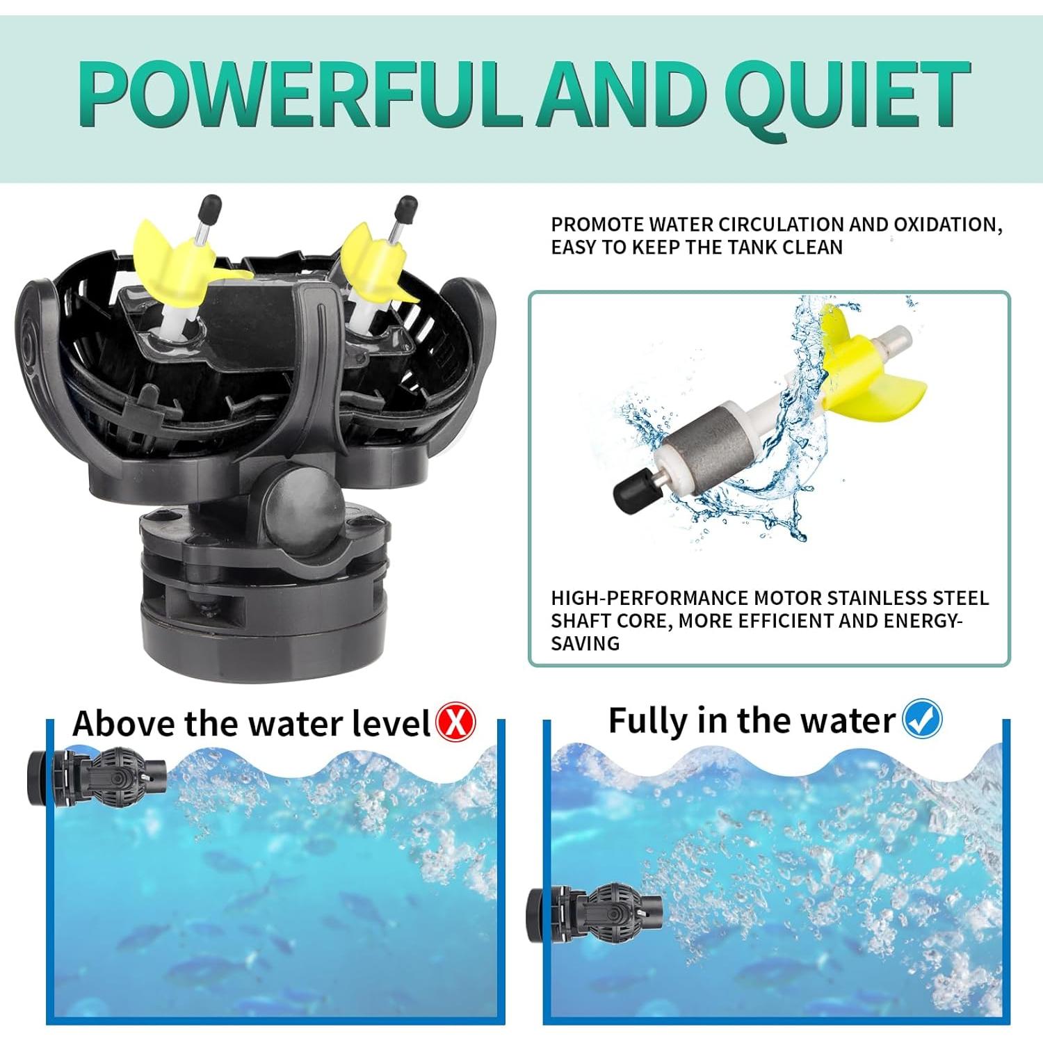 Bomba de Circulación FREESEA 100,73 L/min Sumergible Negra