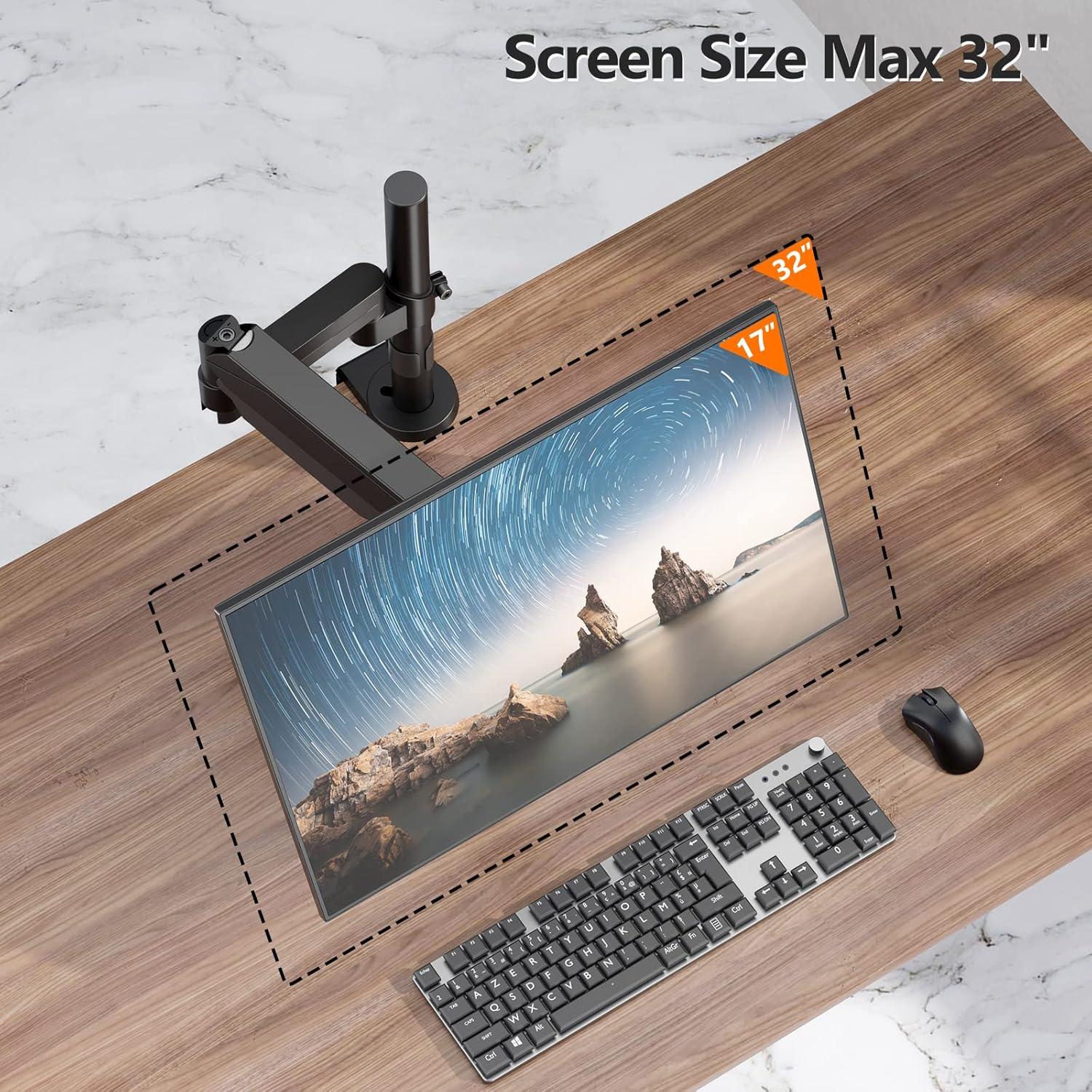 Soporte de Monitor WALI GSDM001 13-32" Ajustable Negro