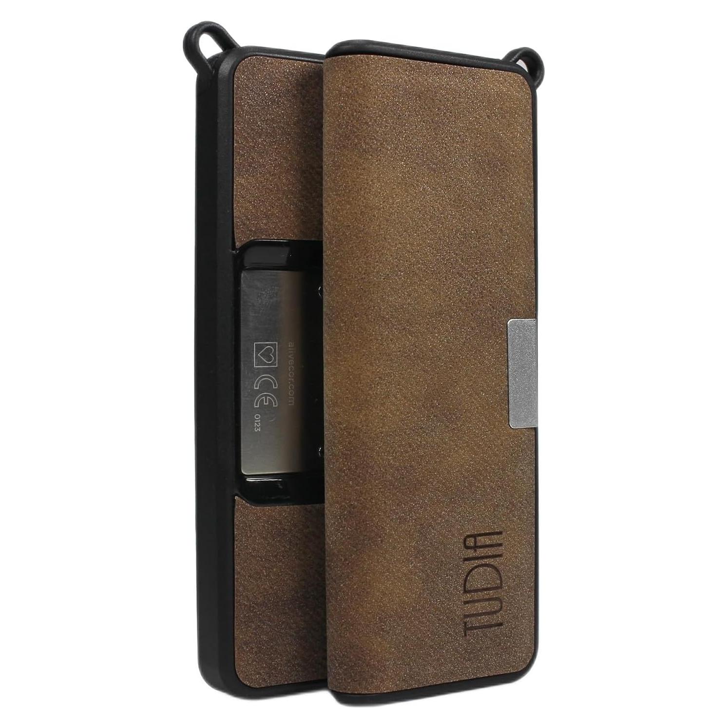 Funda de cuero TUDIA para KardiaMobile 6L, magnética