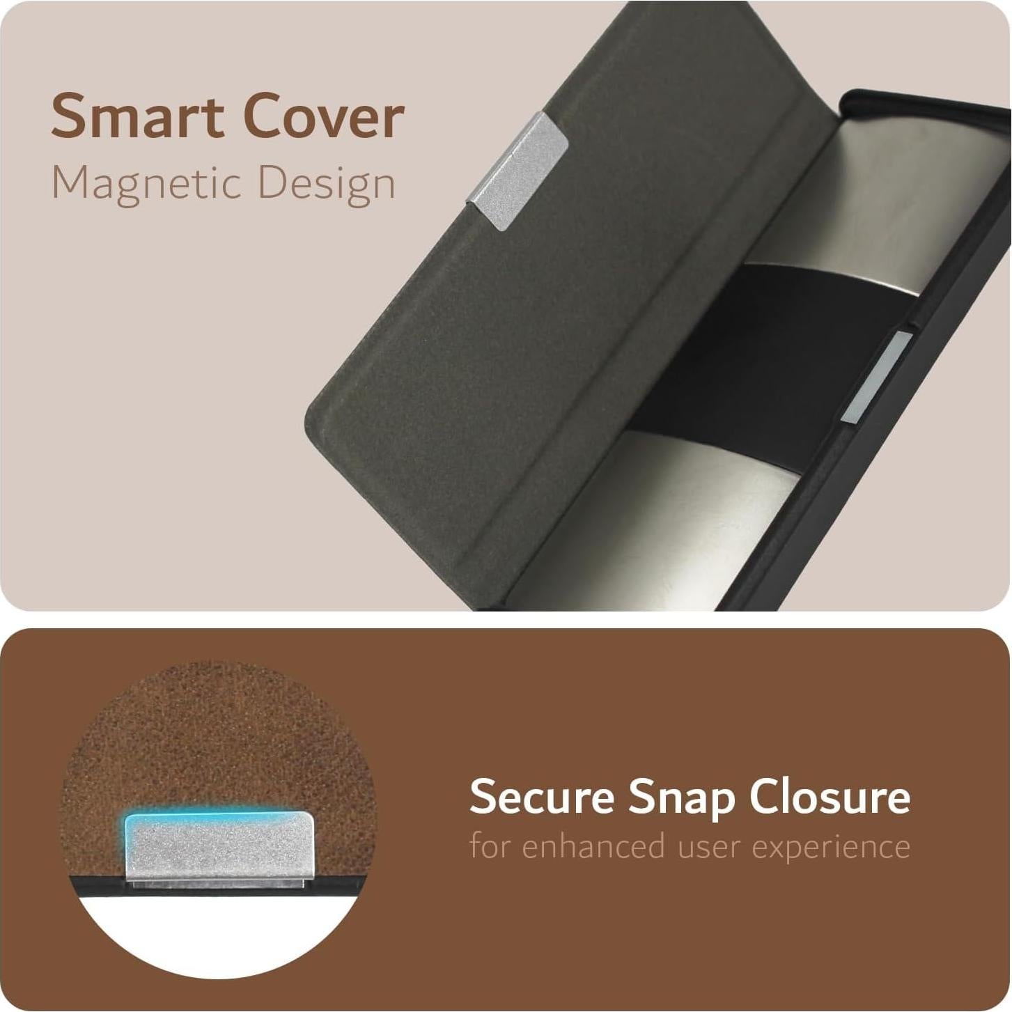 Funda de cuero TUDIA para KardiaMobile 6L, magnética