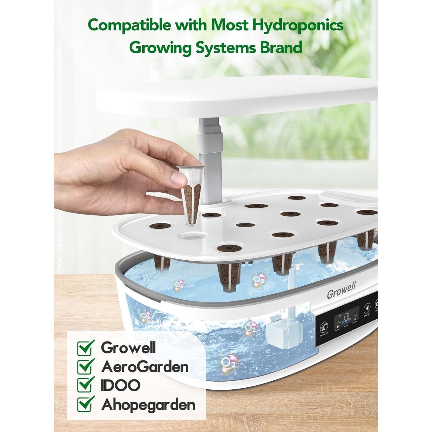 Esponjas Hidropónicas Growell 120 Piezas para Cultivo Interior