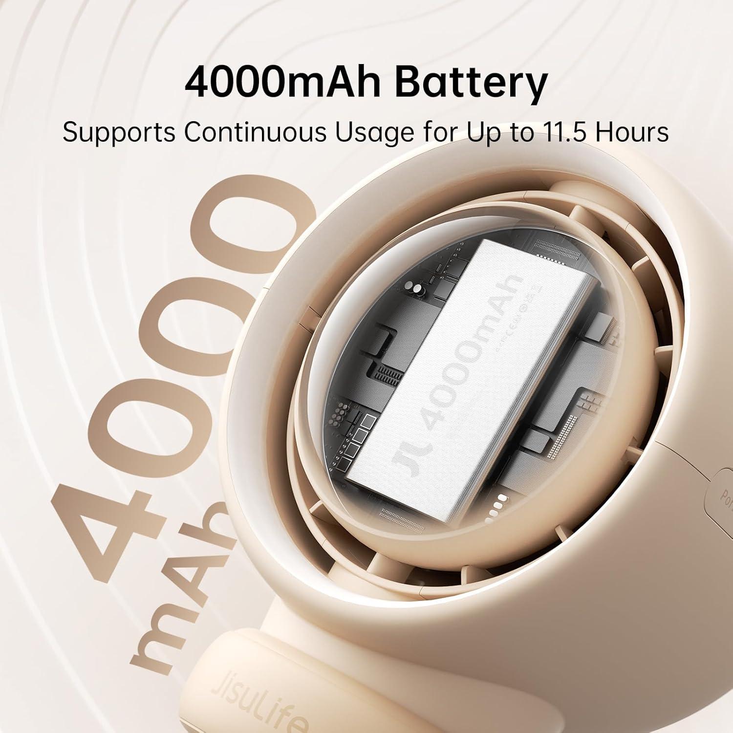 Ventilador de Cochecito JISULIFE Turbo Sin Aspas 4000mAh