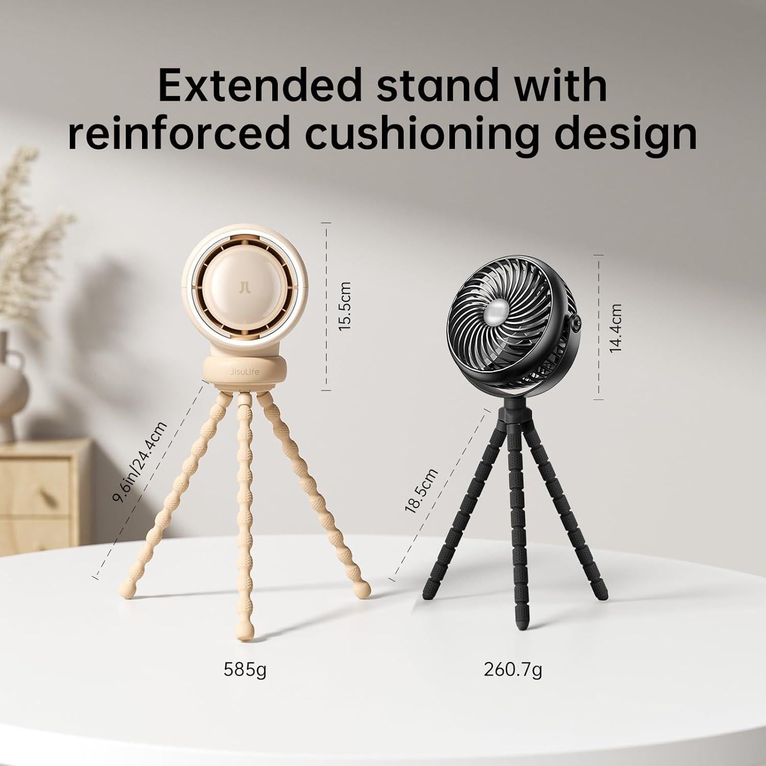 Ventilador de Cochecito JISULIFE Turbo Sin Aspas 4000mAh