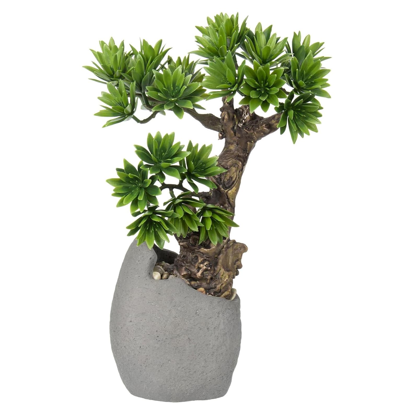 Árbol Bonsai Falso DILATATA 35 cm con Maceta de Cemento