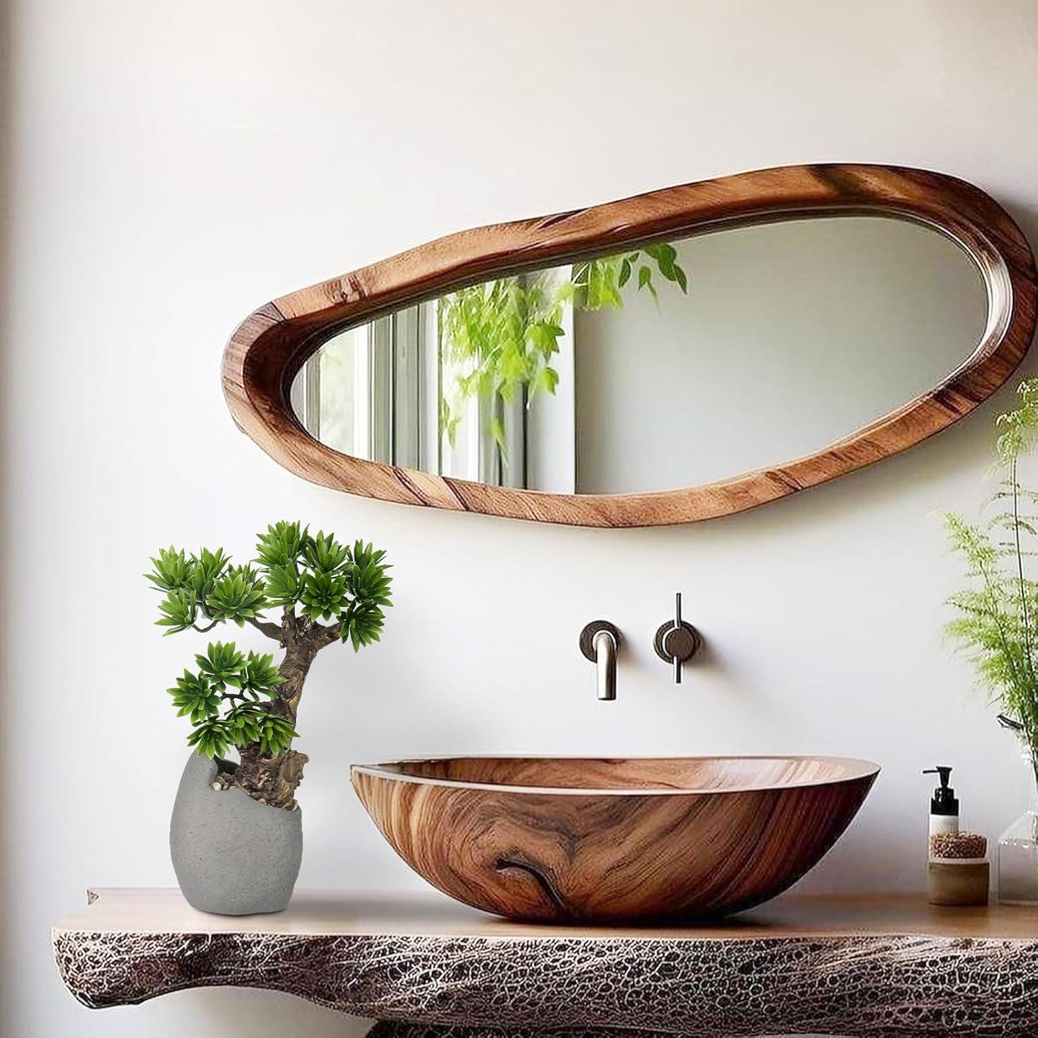 Árbol Bonsai Falso DILATATA 35 cm con Maceta de Cemento