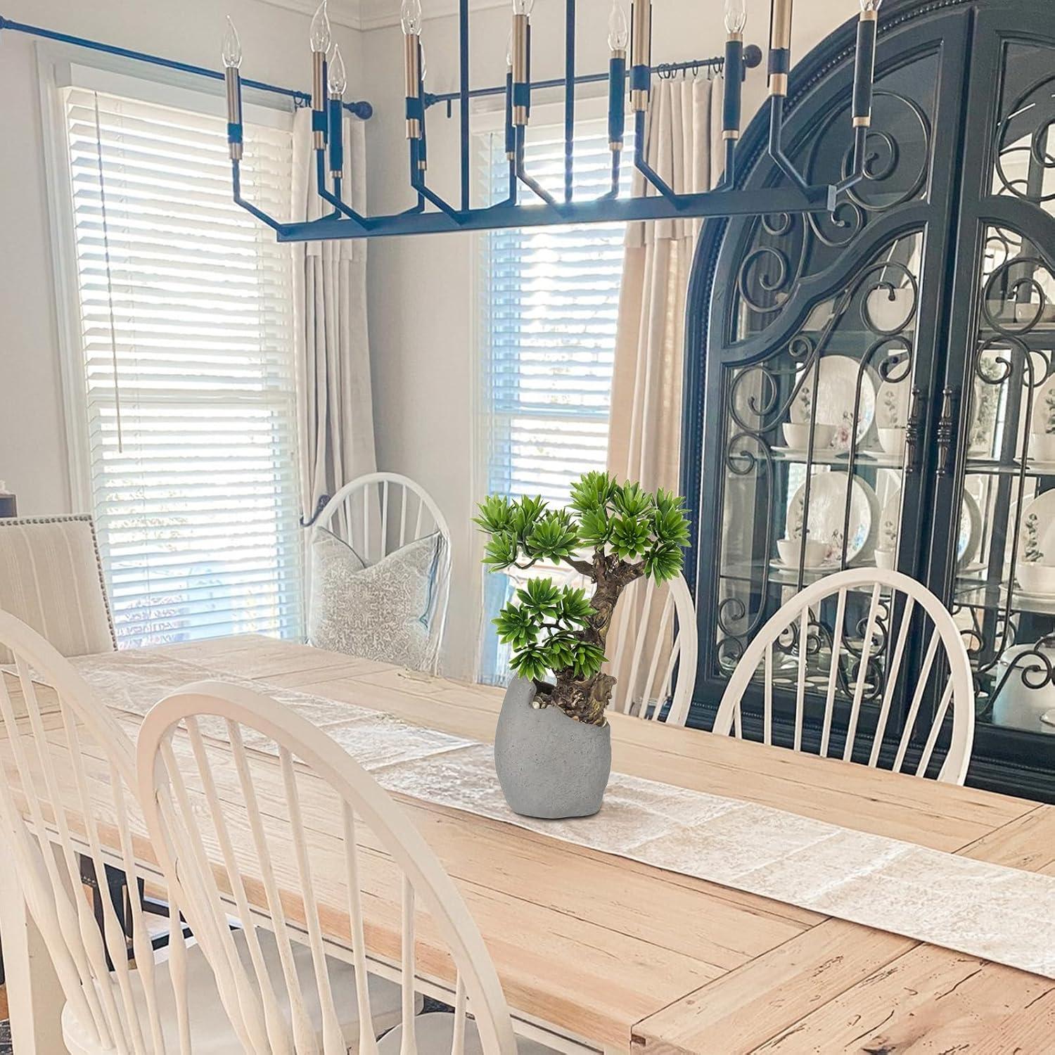 Árbol Bonsai Falso DILATATA 35 cm con Maceta de Cemento