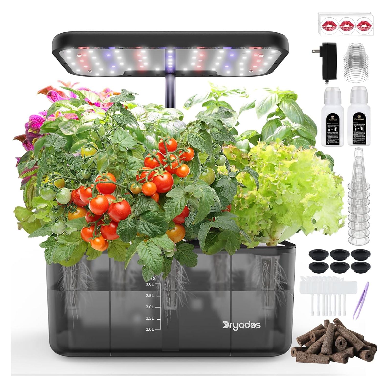 Sistema Hidropónico DRYADES 8 Cápsulas 4.5L con Luz LED