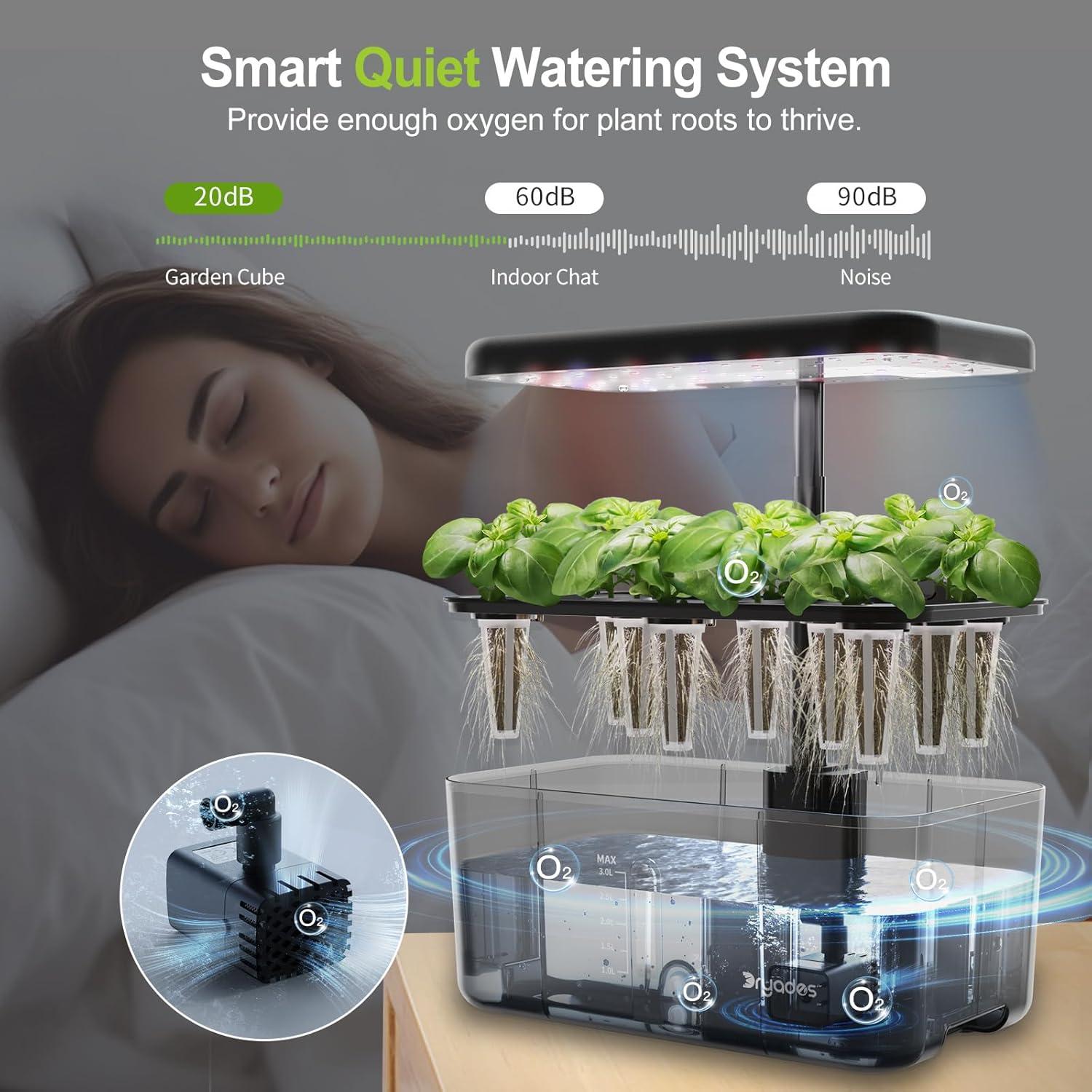 Sistema Hidropónico DRYADES 8 Cápsulas 4.5L con Luz LED