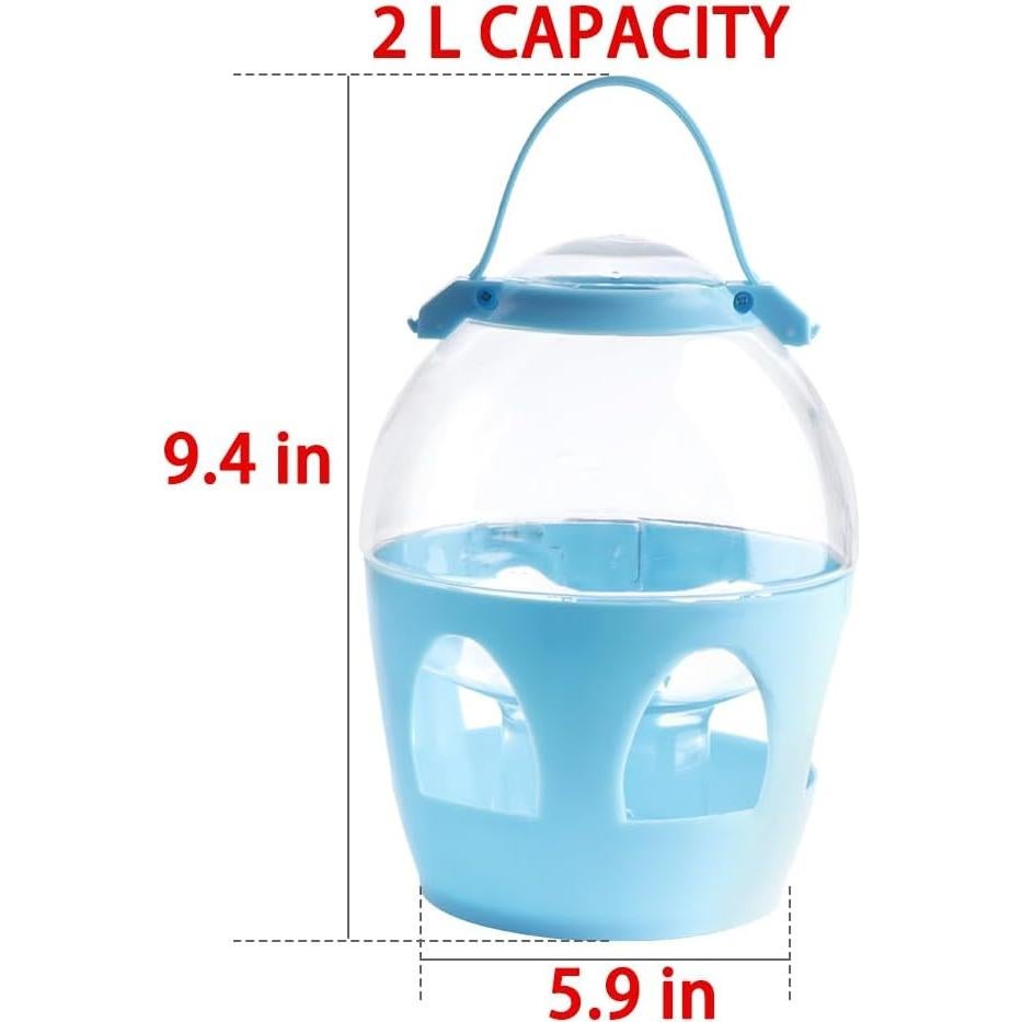 Dispensador de Agua DQITJ 2L para Palomas y Aves de Corral