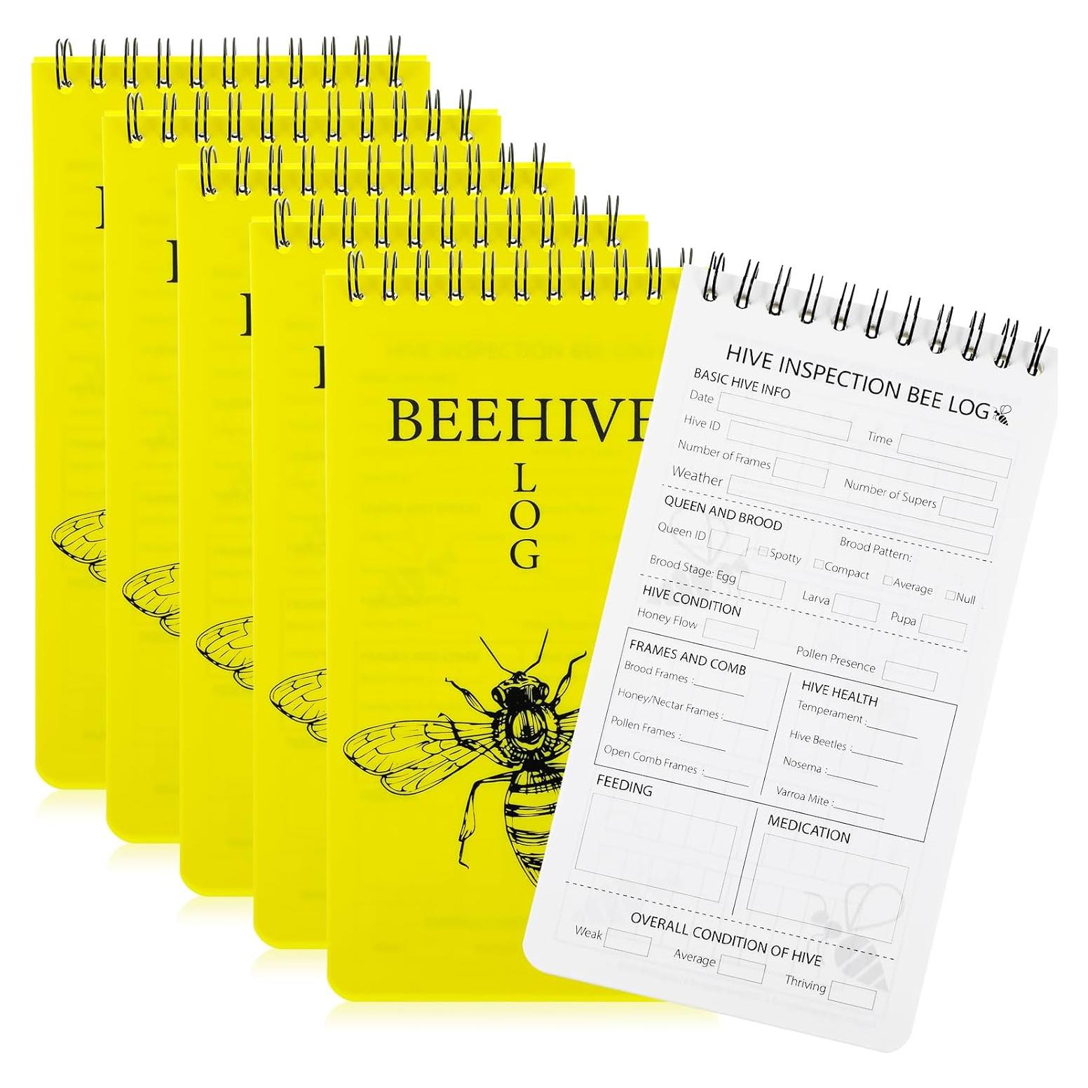 Libro de Registro de Apicultura PerKoop 3 Paquetes Impermeable