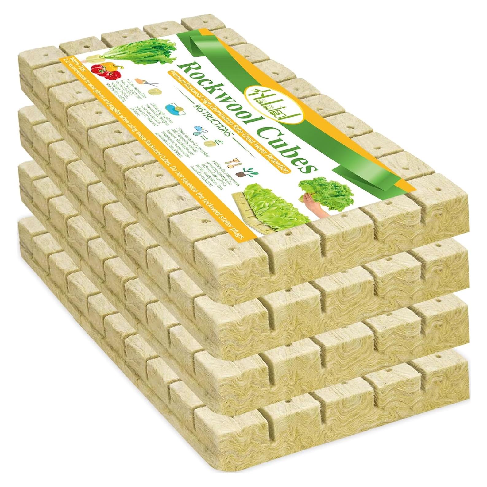 Cubos de Lana de Roca Halatool 1 Pulgada 200 Piezas