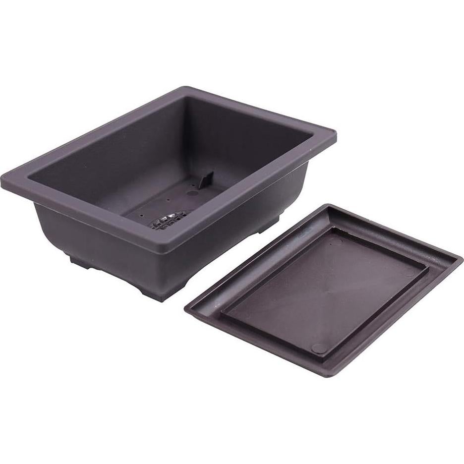 Macetas Cuadradas MUZHI 6 Piezas Retro 16.5 cm para Bonsai