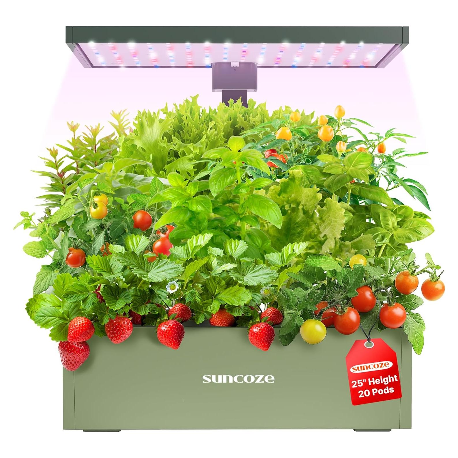 Sistema Hidropónico SUNCOZE Kit 20 Cápsulas 10L Luz 30W