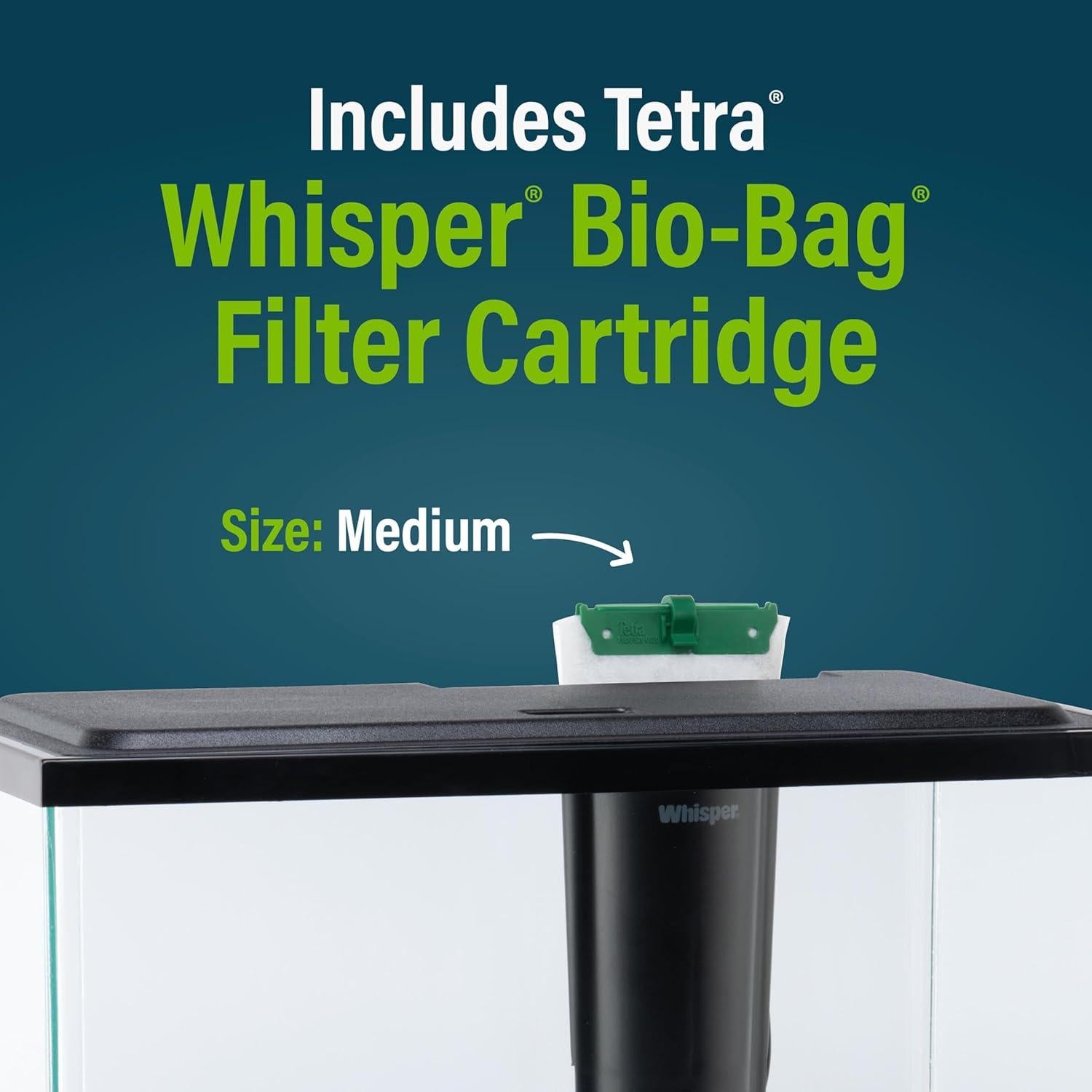 Kit de Acuario GloFish 6.6 Galones con LED y Filtro Tetra