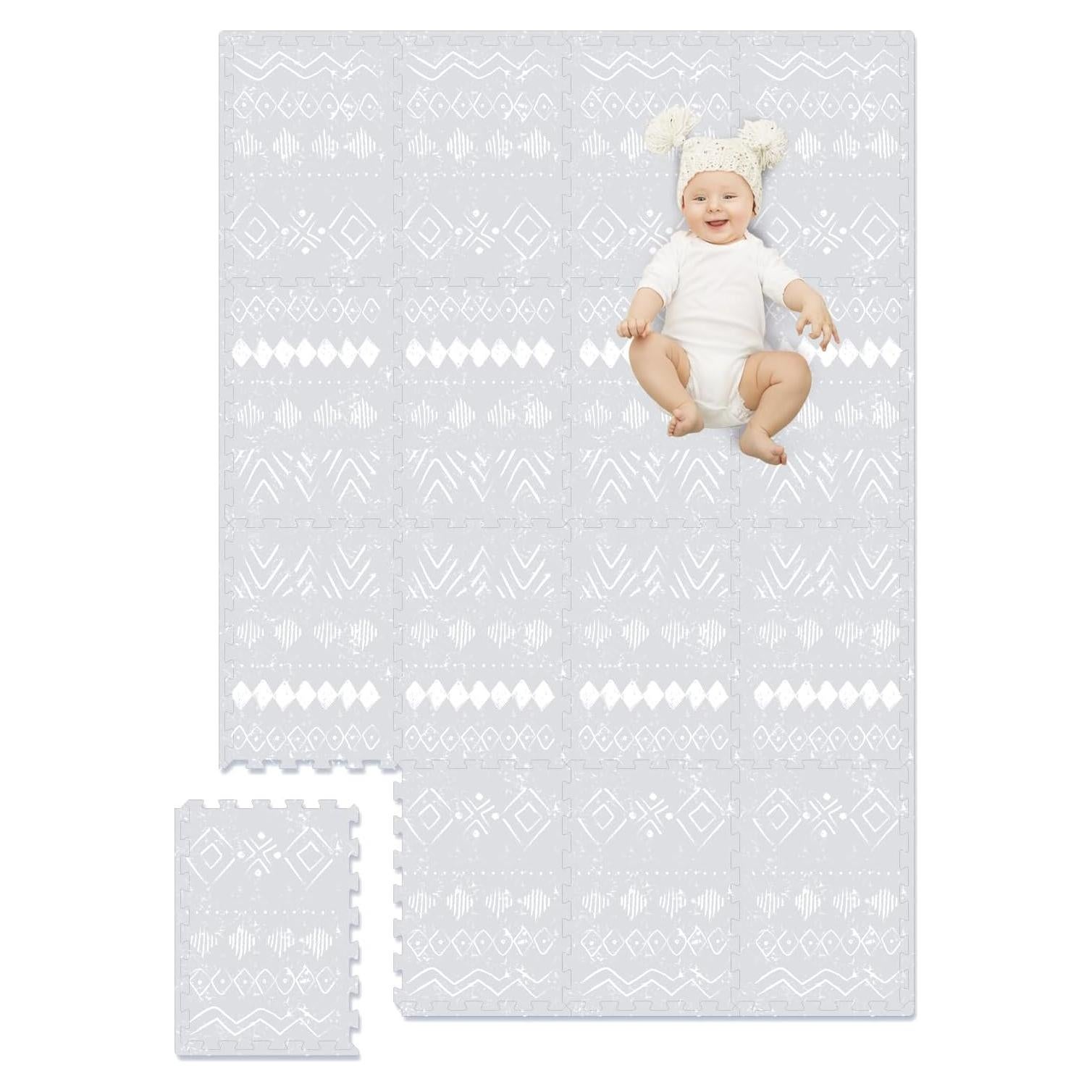 Alfombra de Juego TCBunny 16 Azulejos 1.22x1.70m Estilo Bohemio