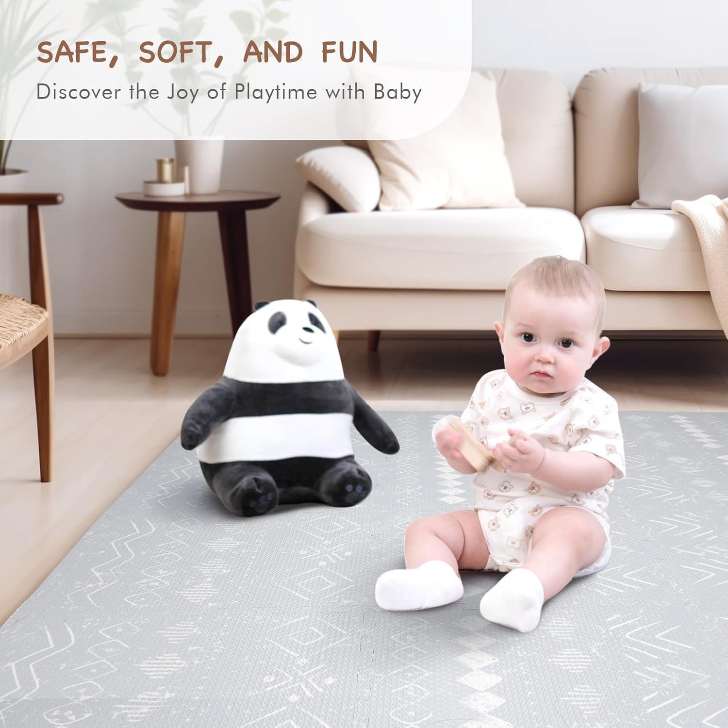 Alfombra de Juego TCBunny 16 Azulejos 1.22x1.70m Estilo Bohemio