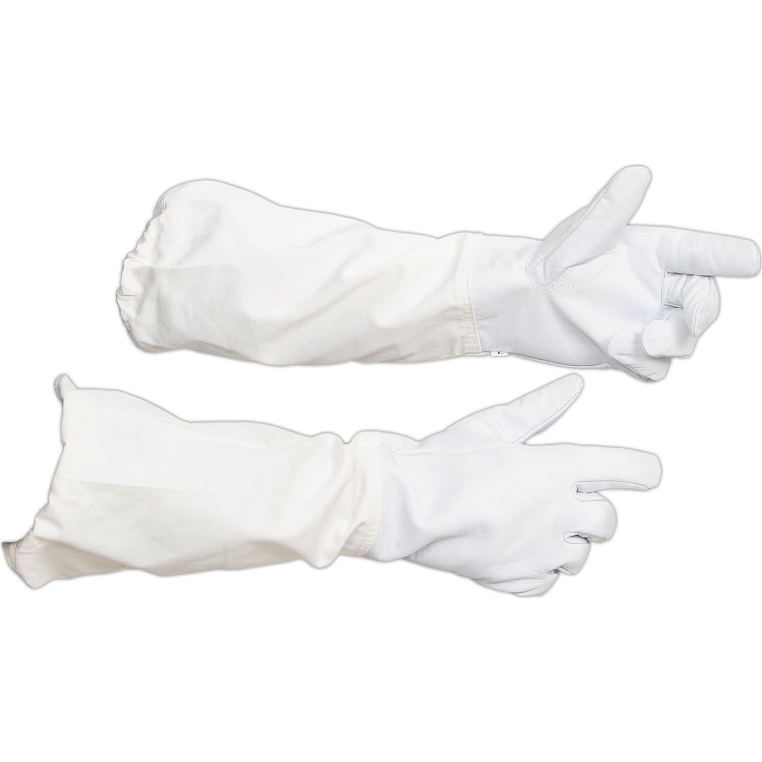 Guante de Apicultor Cuero de Cabra Manga Larga Mediano