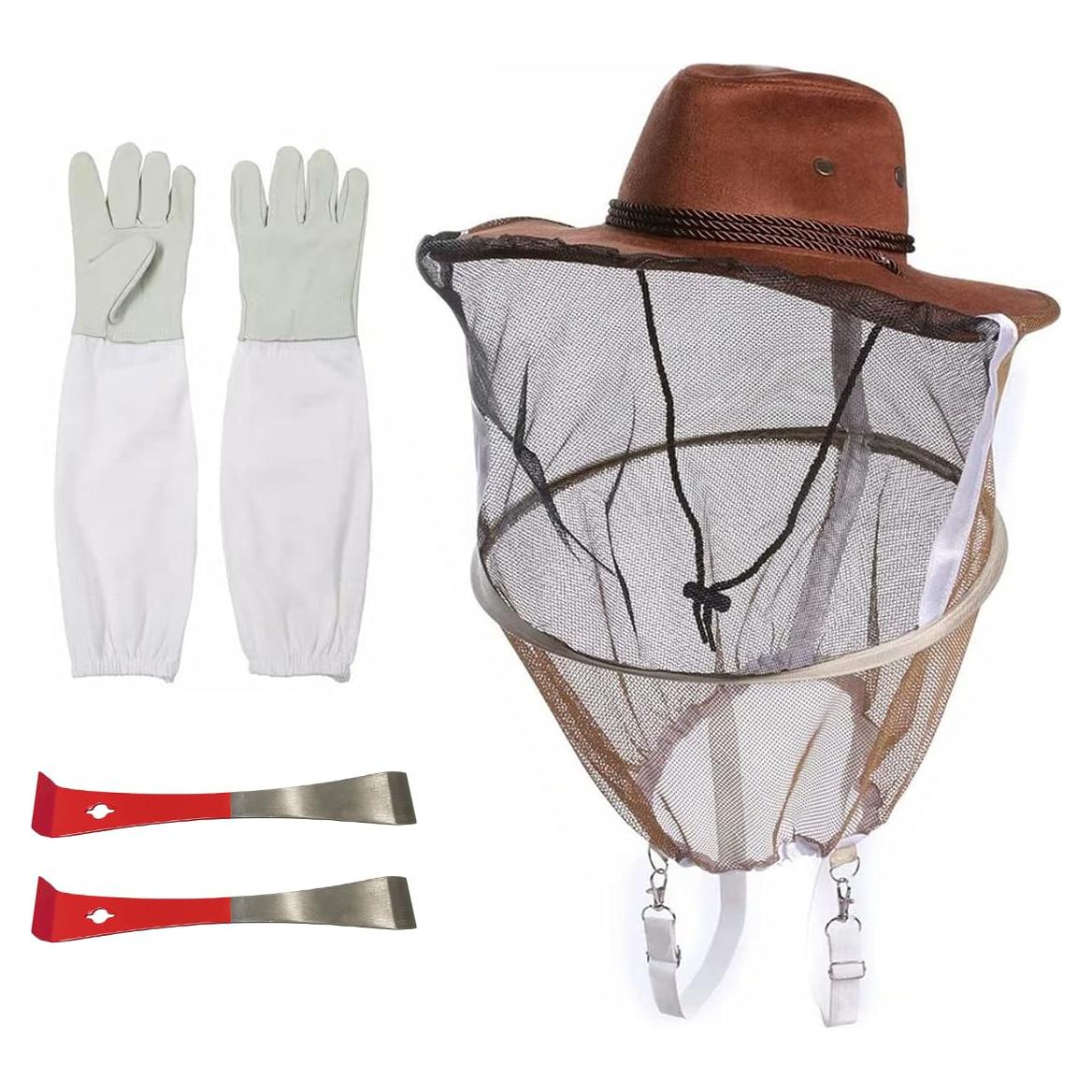 Sombrero de Apicultor Witbee con Guantes y Herramientas