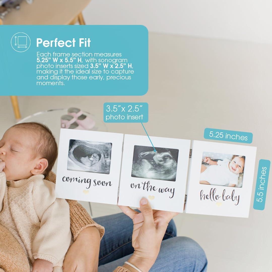 Marco de Recuerdos de Sonograma Triple Pearhead, Blanco