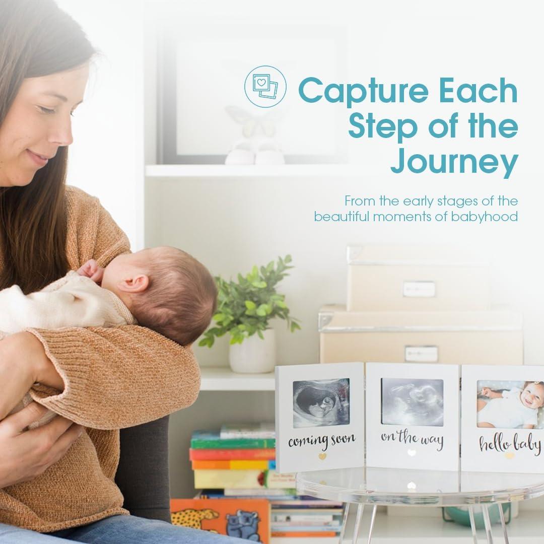 Marco de Recuerdos de Sonograma Triple Pearhead, Blanco