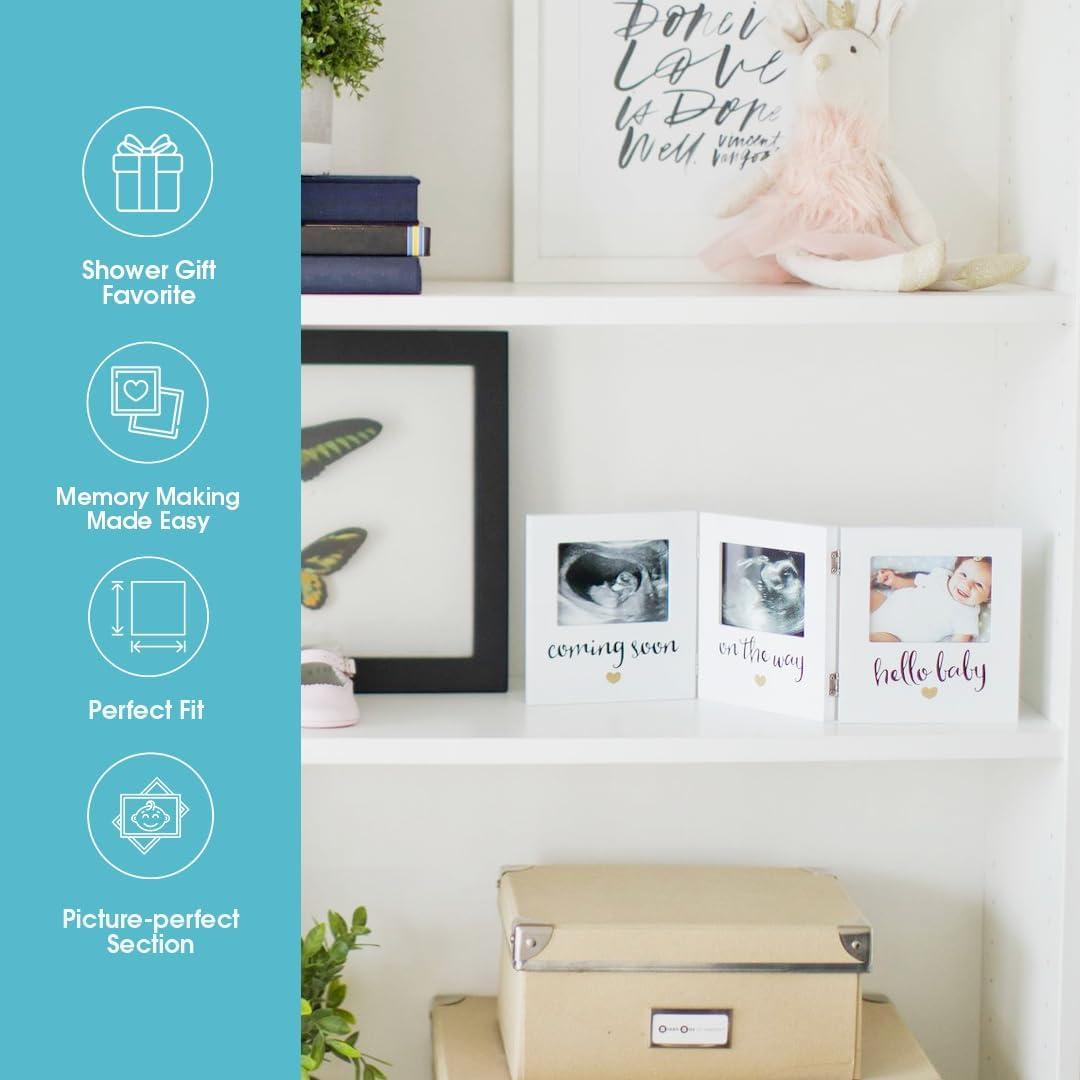 Marco de Recuerdos de Sonograma Triple Pearhead, Blanco