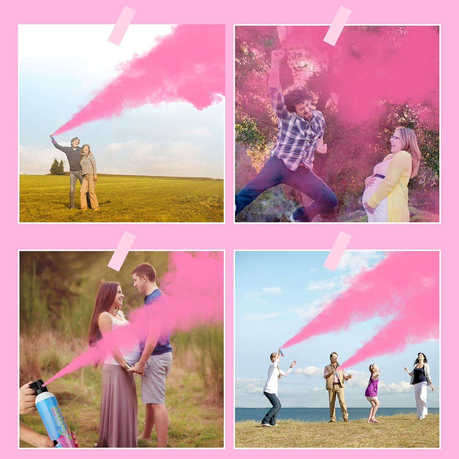 Extintor de Revelación de Género Merear 4 Paquetes Rosa