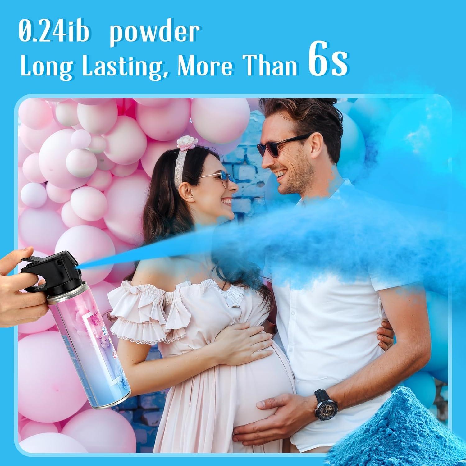 Extintor de Revelación de Género QIYVLOS 2 Paquetes Azul