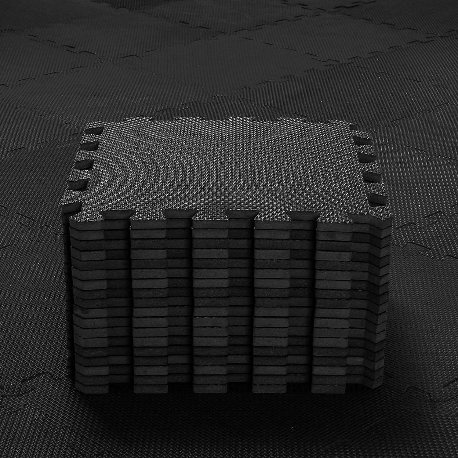 Alfombra Puzzle EVA qqpp 18 Azulejos Negra 30x30 cm