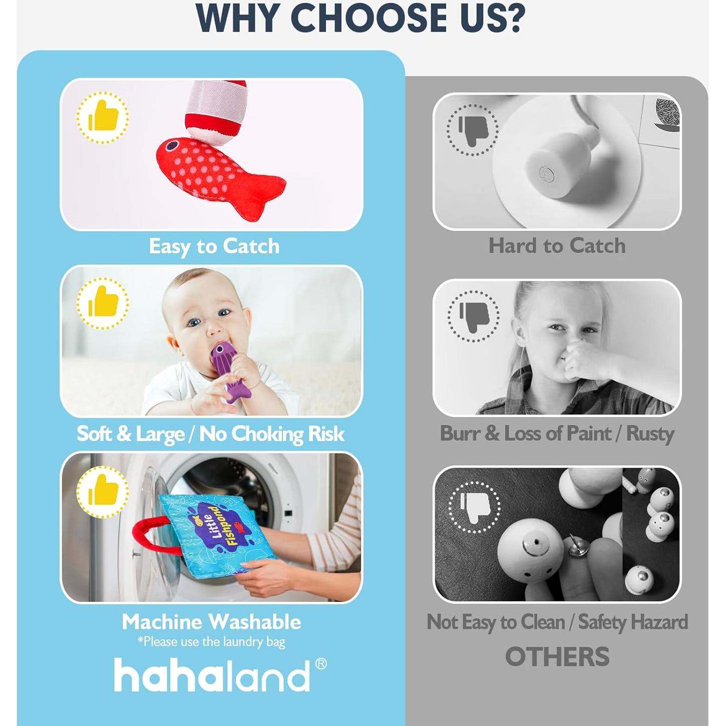 Juego de Pesca Hahaland 10 en 1 para Niños de 1 a 3 Años