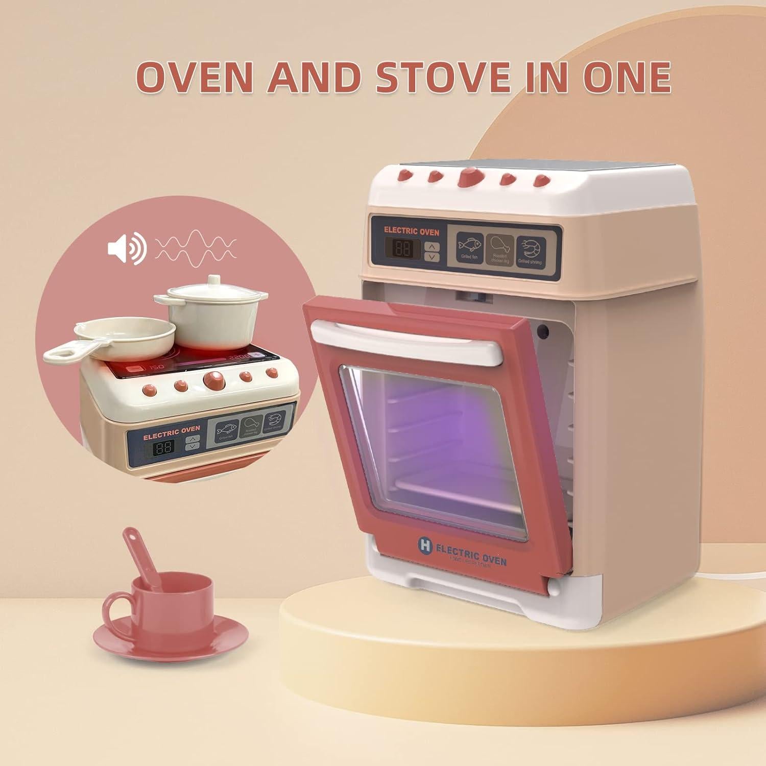 Conjunto de Juguetes de Cocina Yalujumb con Sonidos 22,86 cm