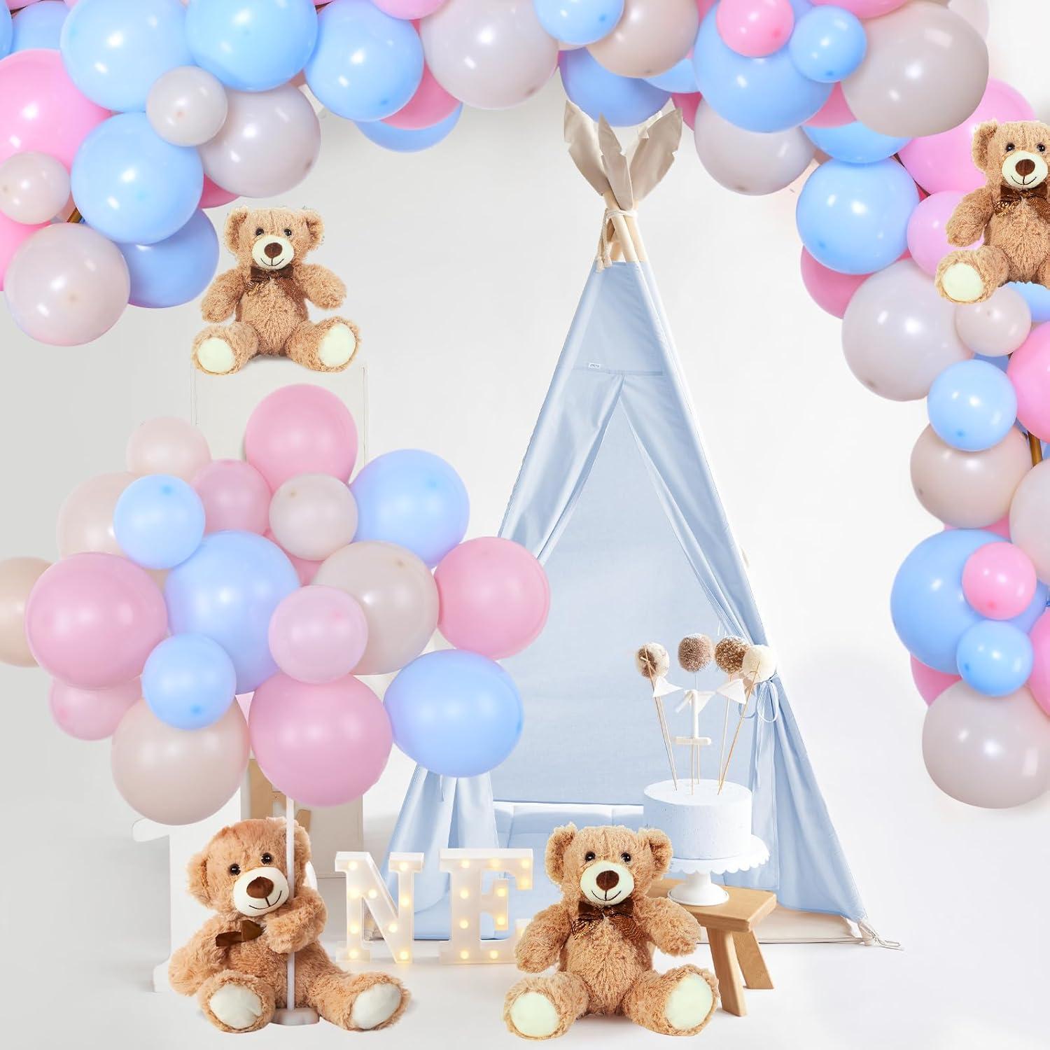 Kit Decoración Baby Shower Osos Meooeck 185 Piezas