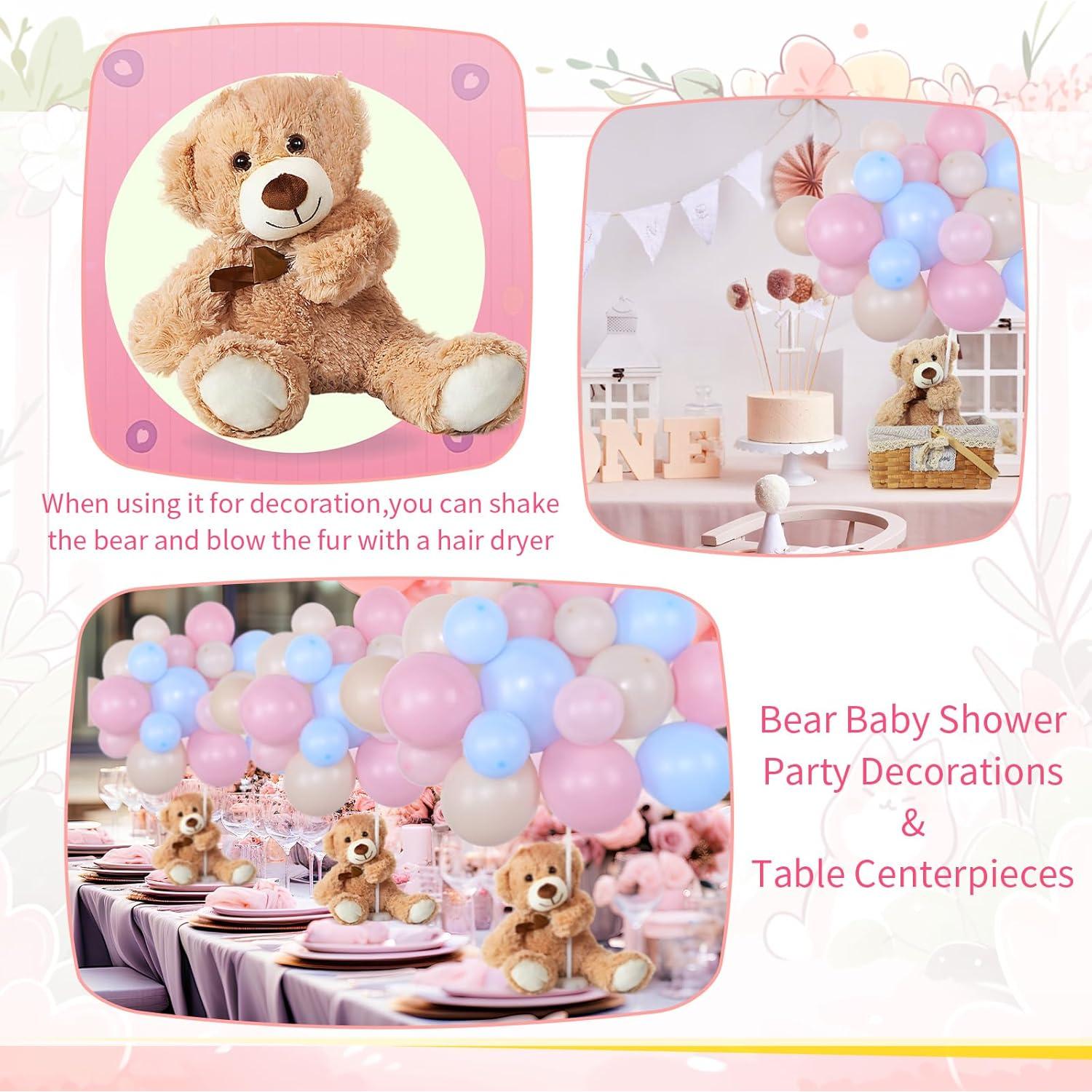 Kit Decoración Baby Shower Osos Meooeck 185 Piezas