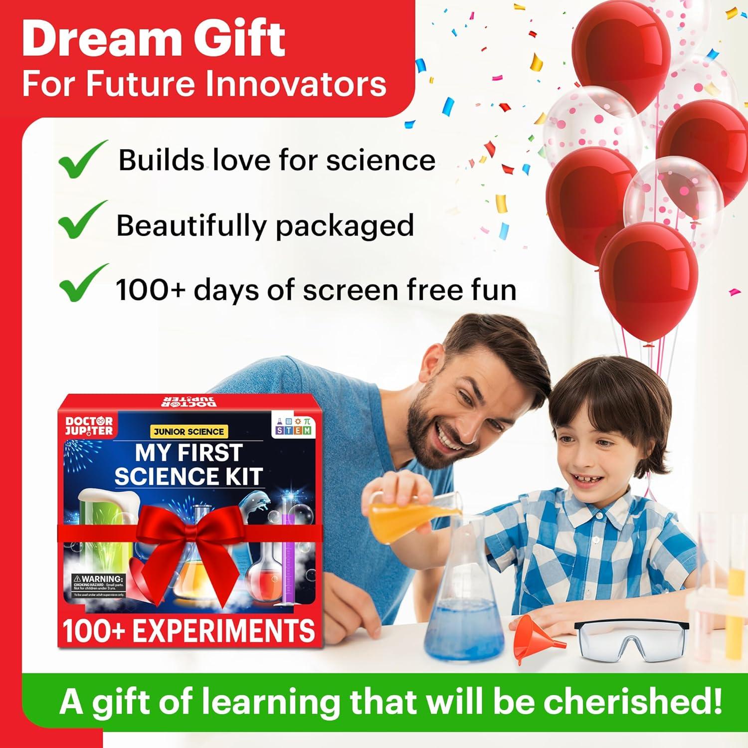 Kit de Ciencia Doctor Jupiter para Niños 4+ | 100 Experimentos